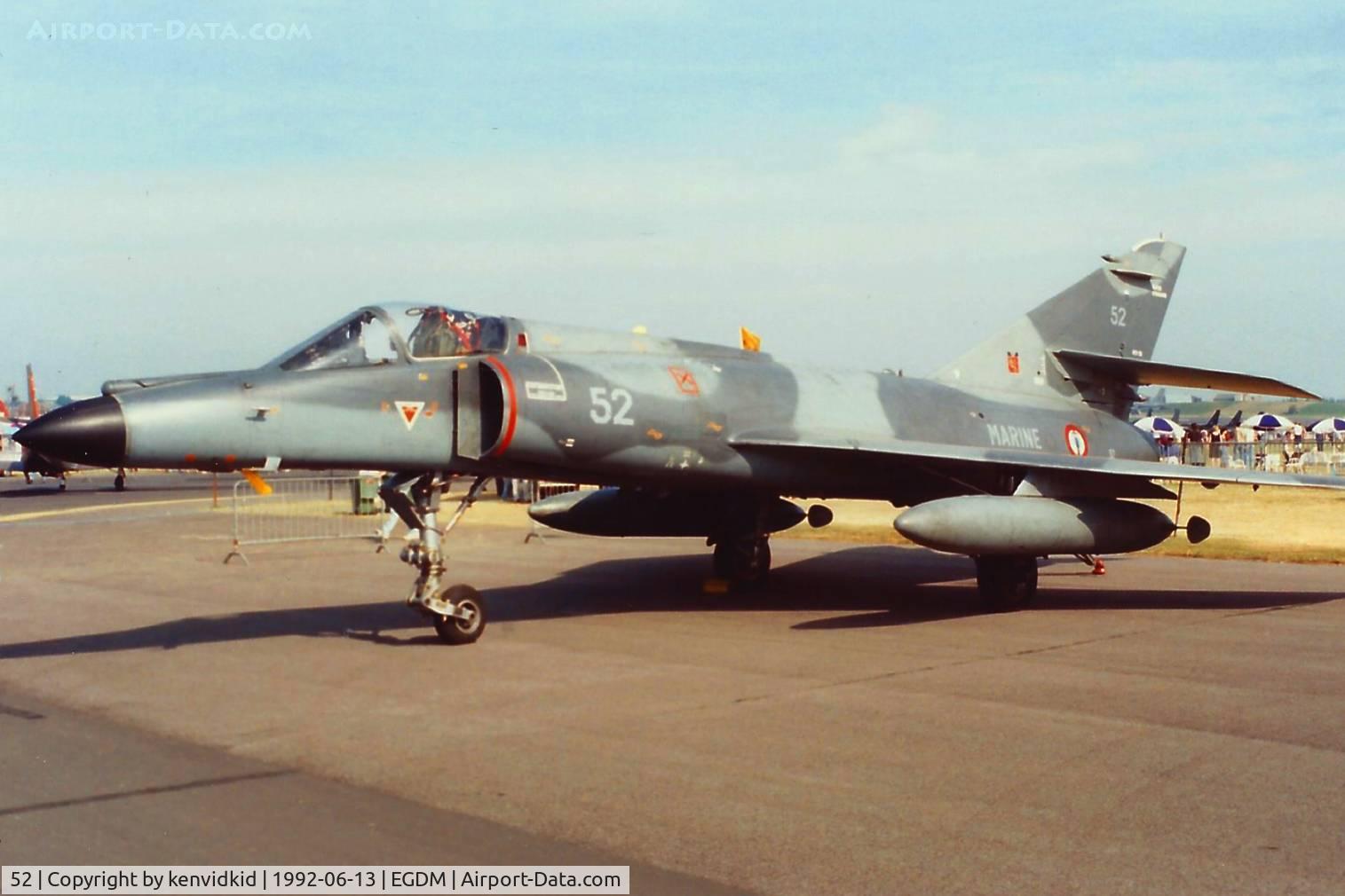 52, Dassault Super Etendard C/N 52, At Boscombe Down, scanned from print.