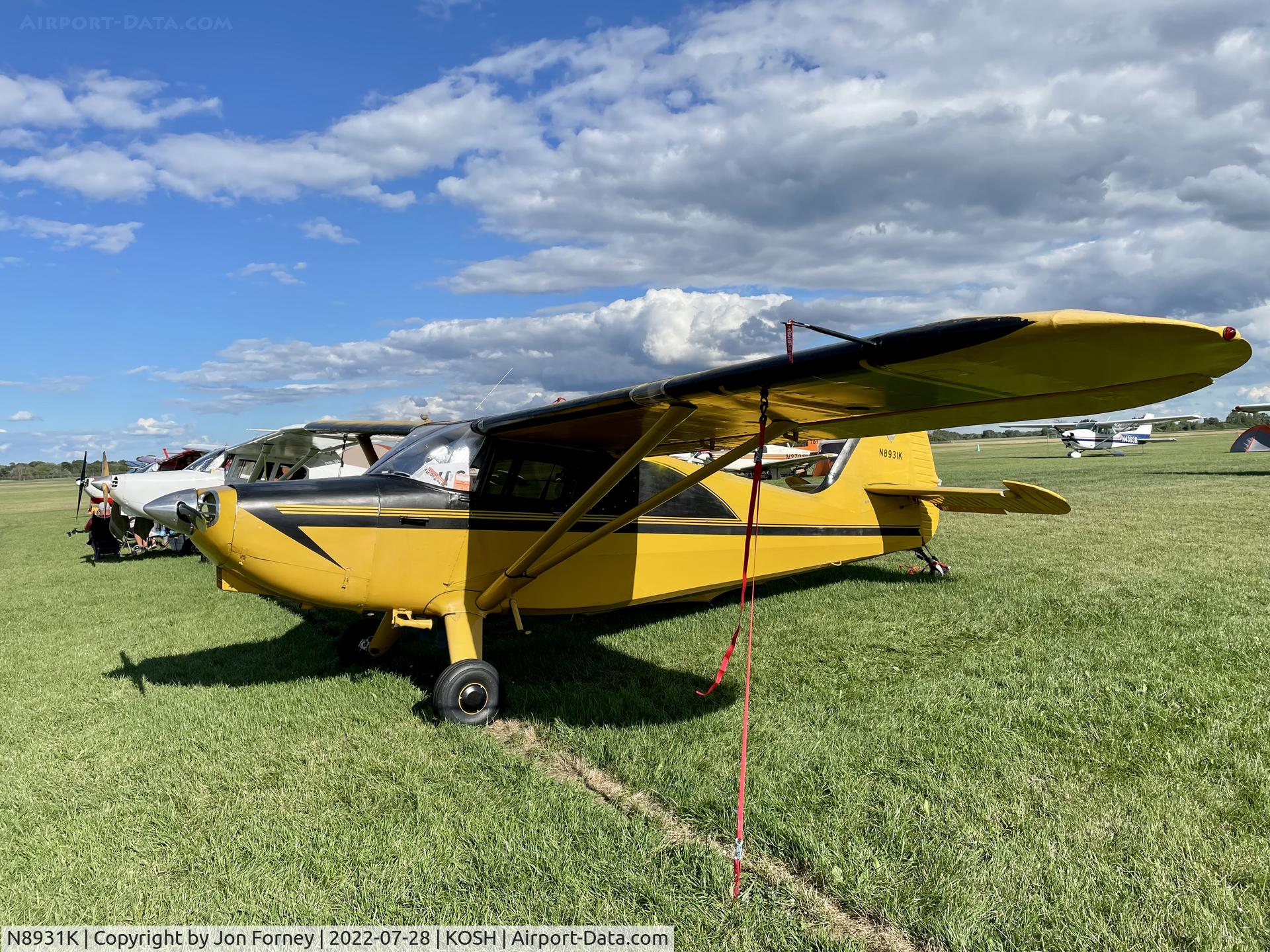 N8931K, 1947 Stinson 108-1 Voyager C/N 108-1931, EAA Airventure 2022