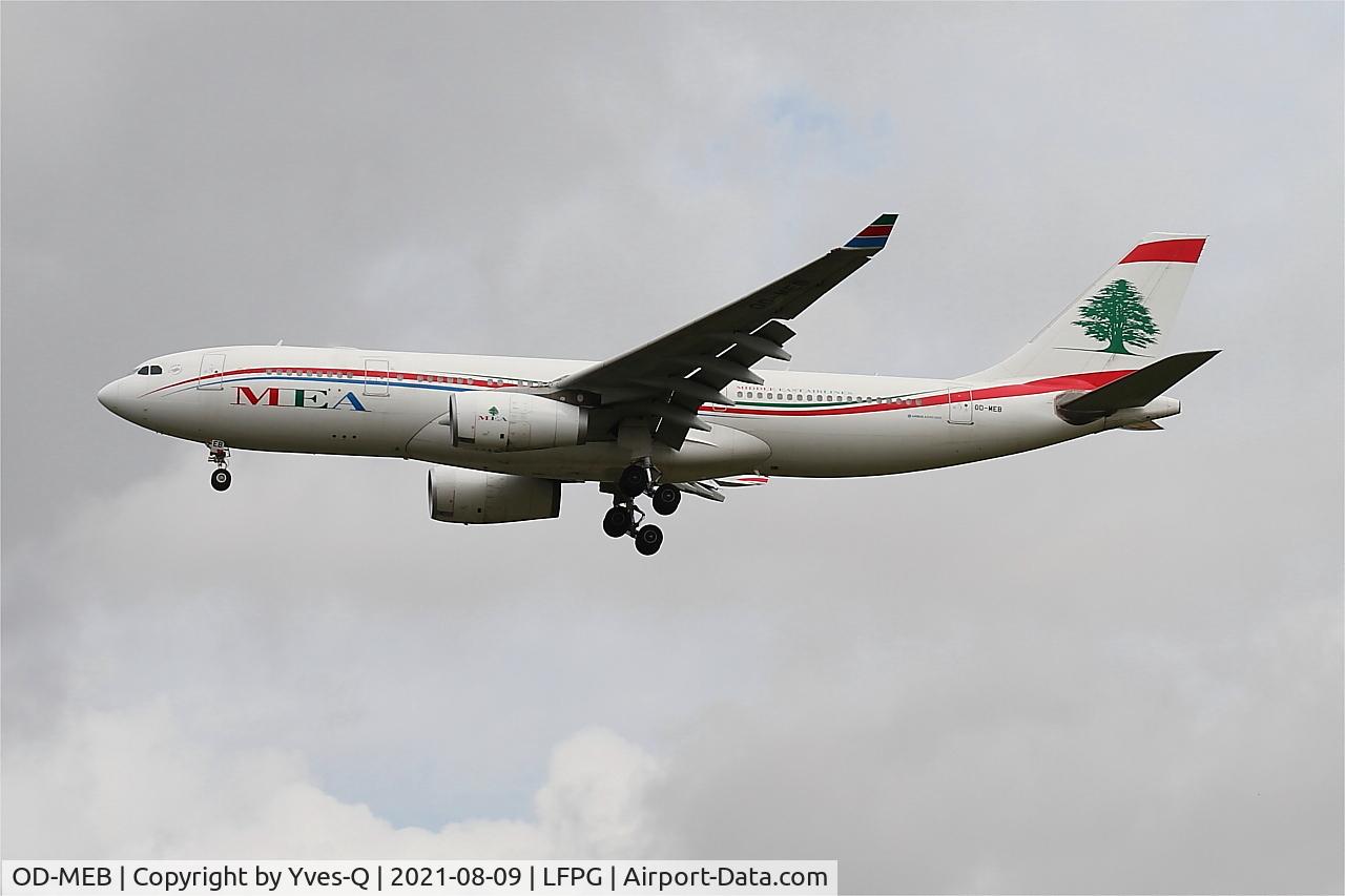 OD-MEB, 2009 Airbus A330-243 C/N 998, Airbus A330-243, On final rwy 26L, Roissy Charles De Gaulle airport (LFPG-CDG)