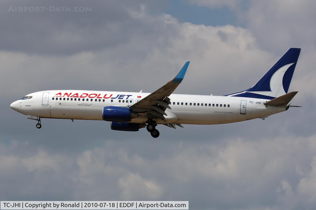 TC-JHI, 2007 Boeing 737-8FH C/N 35092, at fra