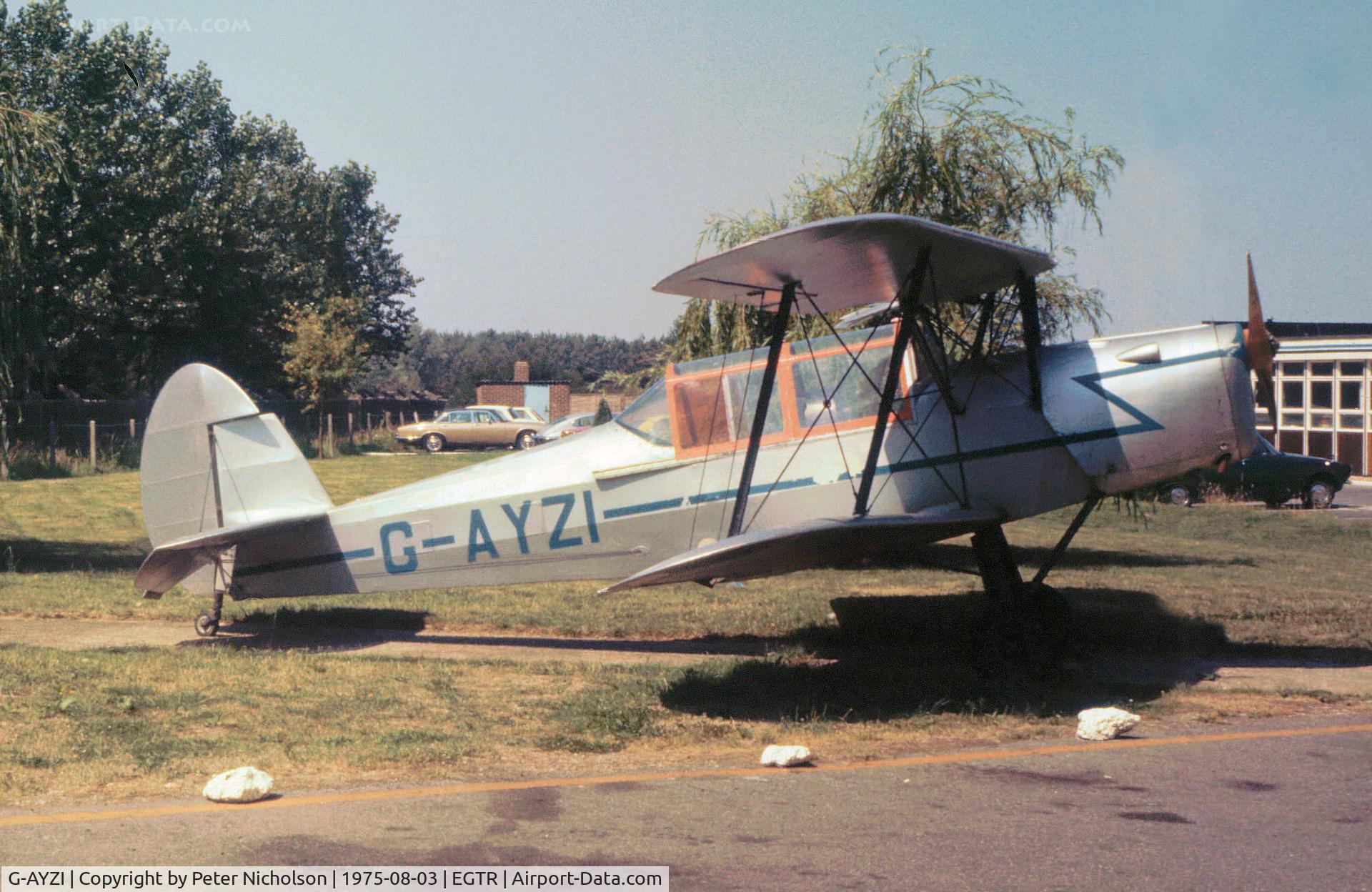 G-AYZI, 1951 Stampe-Vertongen SV-4C C/N 15, SV-4C Stampe as seen at Elstree in the Summer of 1975