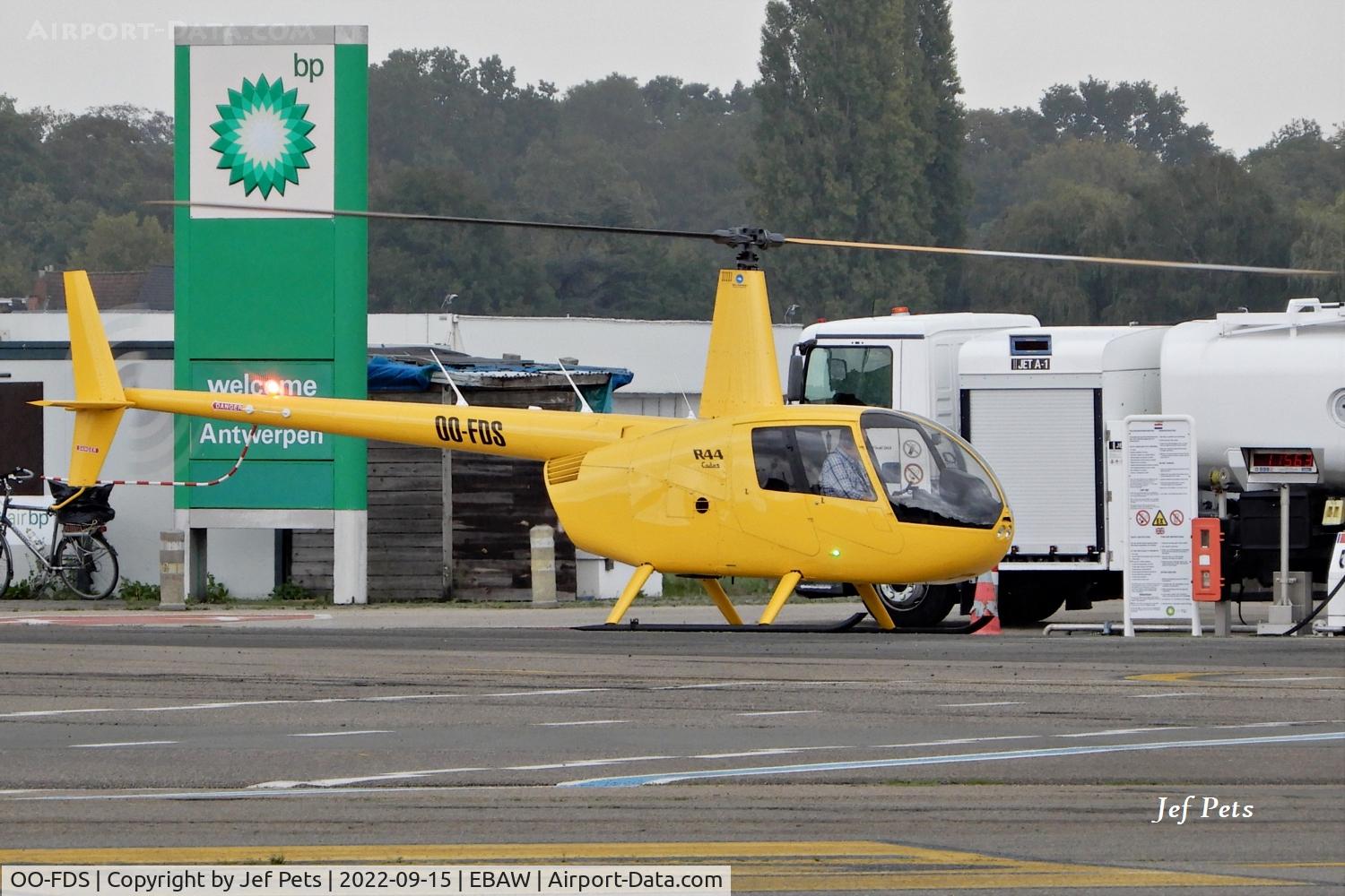 OO-FDS, 2021 Robinson R44 Cadet C/N 30082, At Antwerp Airport.