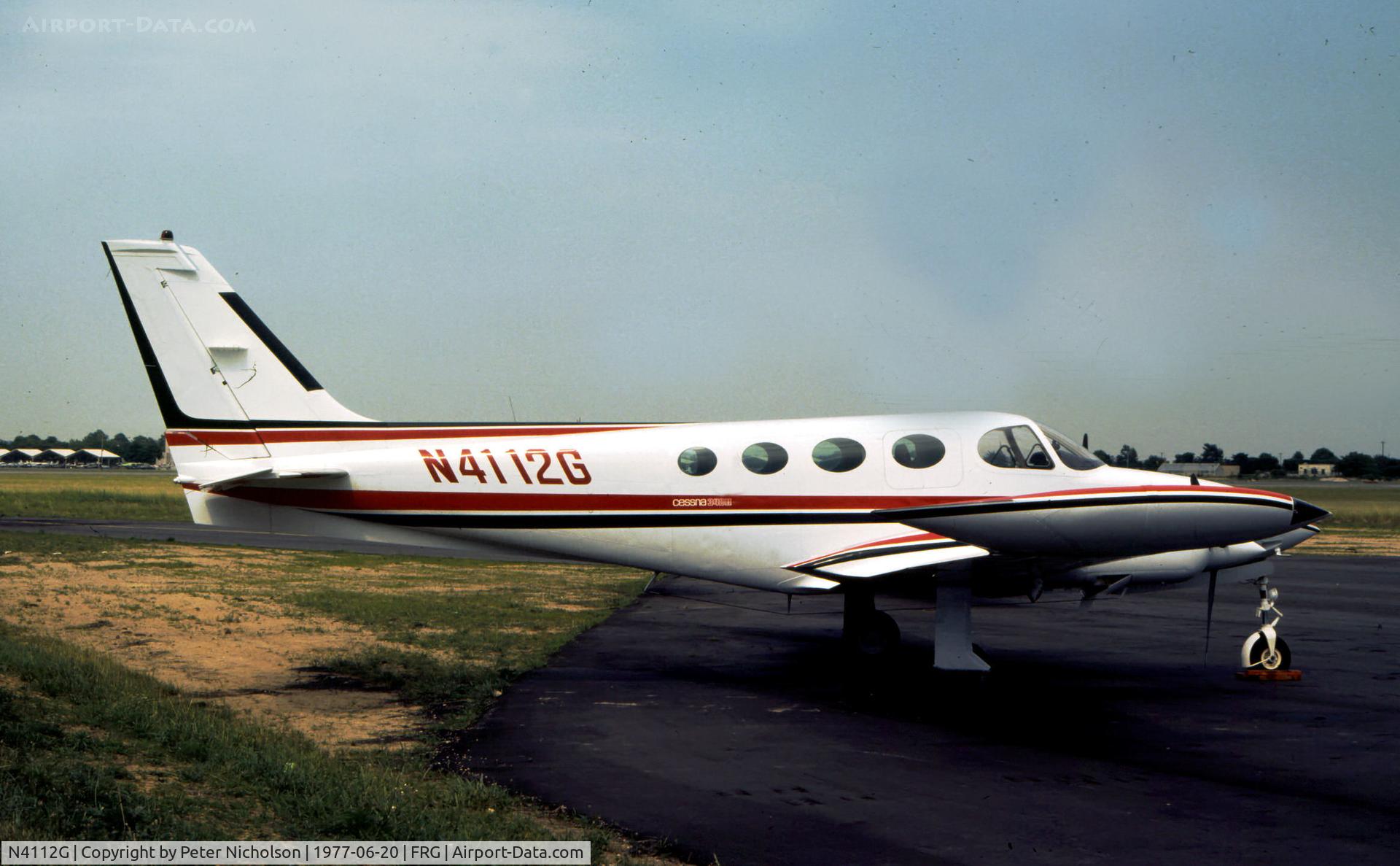 N4112G, Cessna 340 C/N Not found N4112G, This Cessna 340 II was resident in the Summer of 1977 at Republic Airport, Long Island, New York.