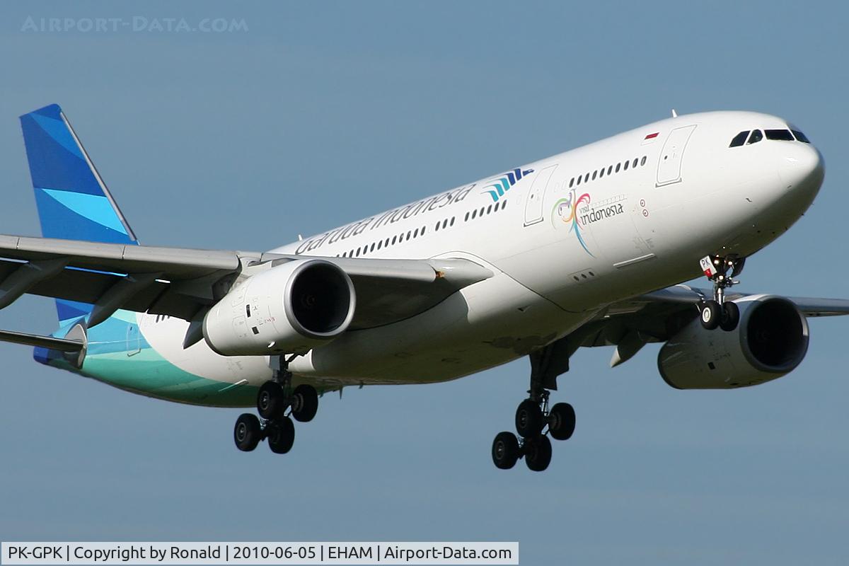 PK-GPK, 2009 Airbus A330-243 C/N 1028, at spl