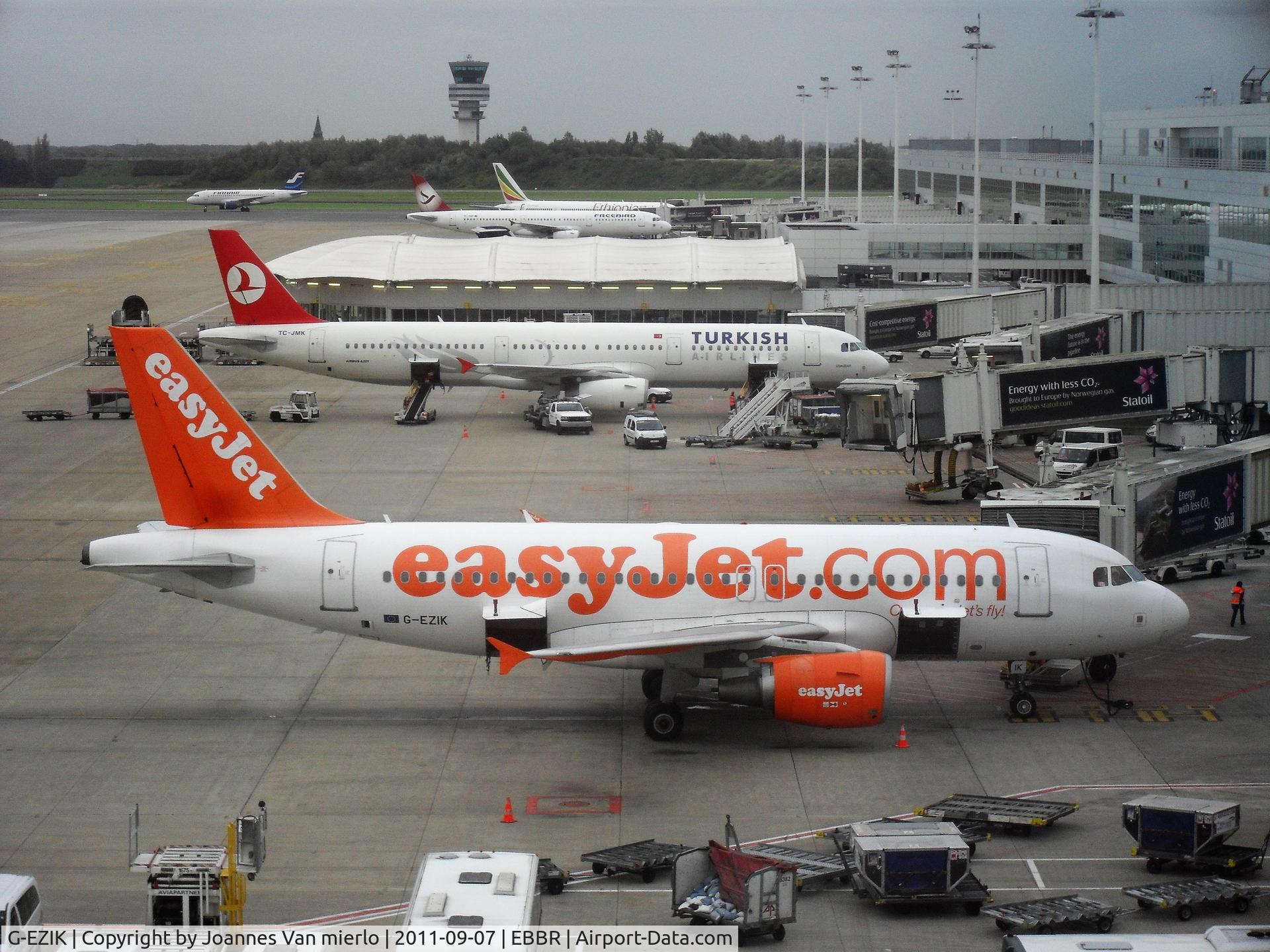 G-EZIK, 2005 Airbus A319-111 C/N 2481, Brussels
