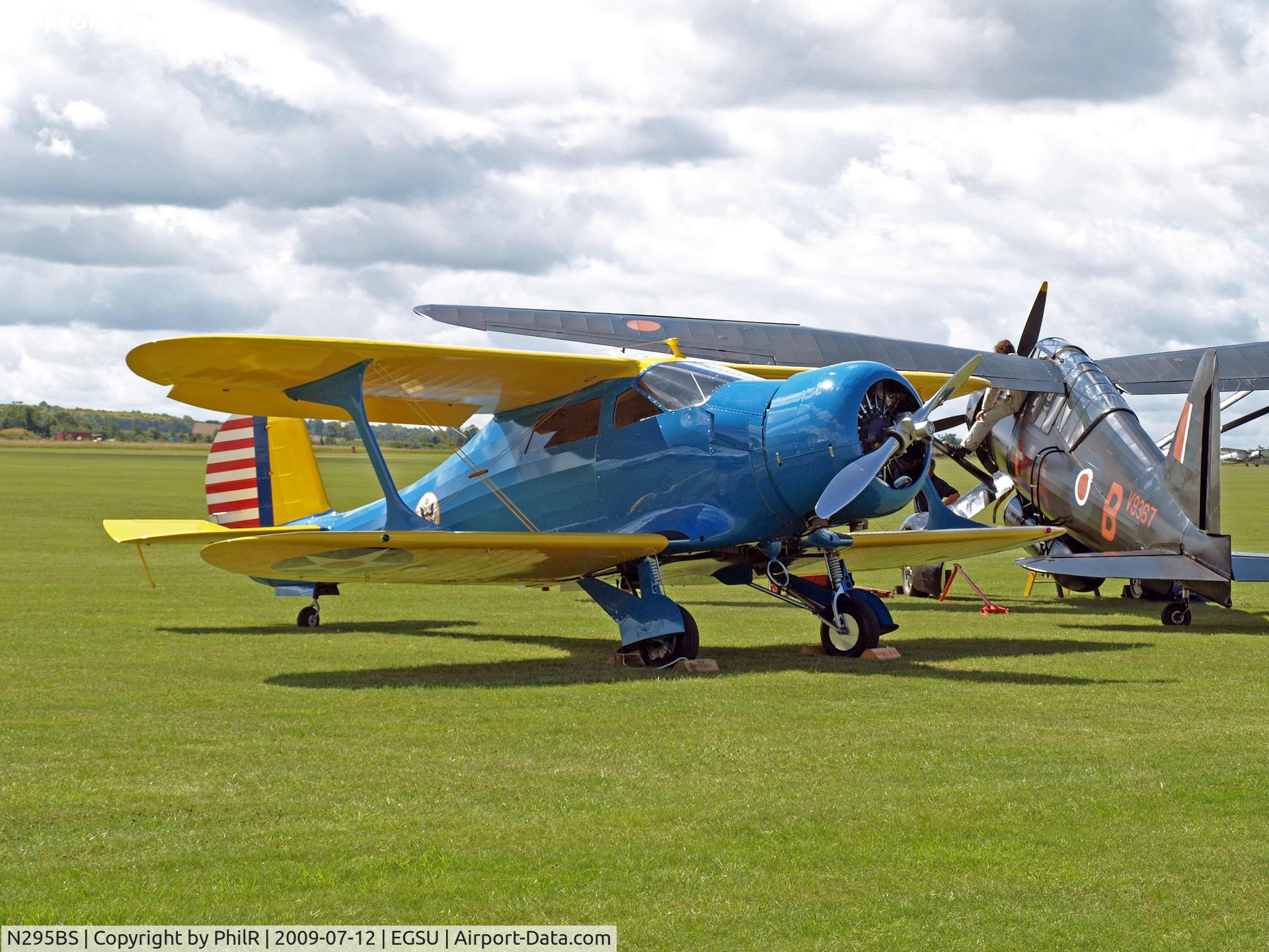 N295BS, 1939 Beech YC-43A Staggerwing C/N 295, N295BS 1939 Beech YC-43 Traveller Flying Legends Duxford