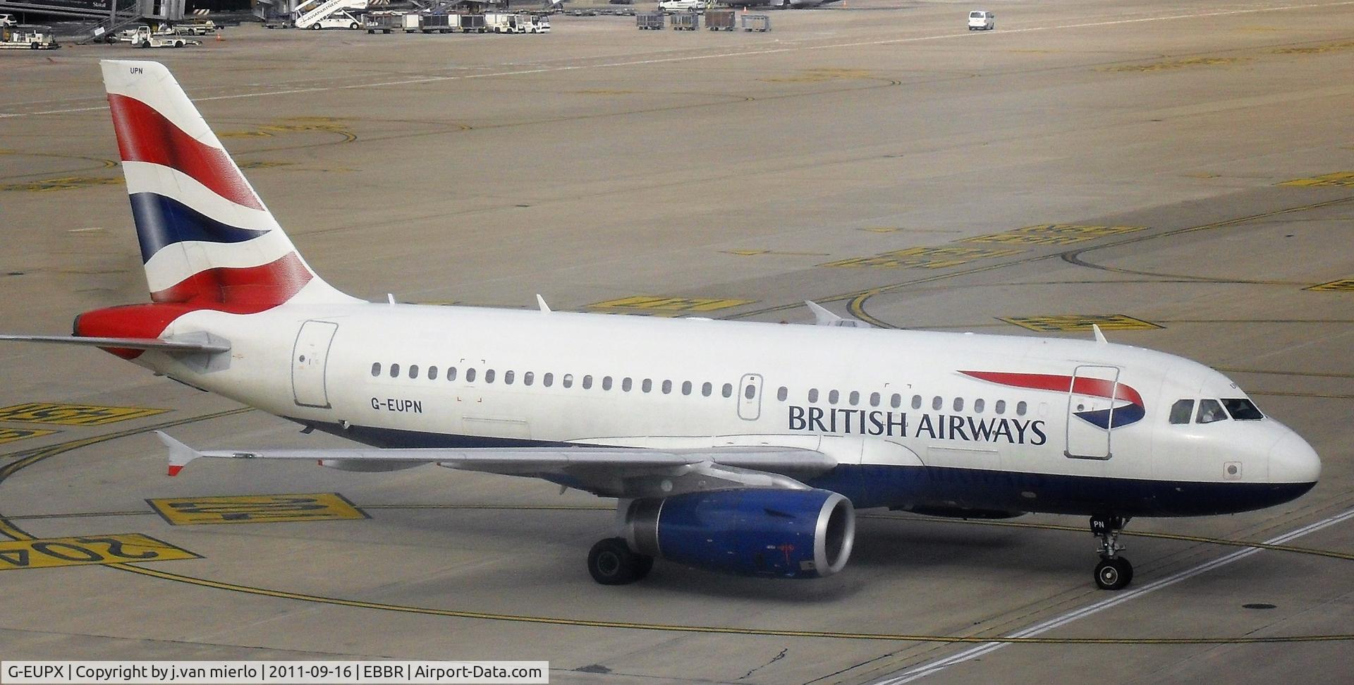 G-EUPX, 2001 Airbus A319-131 C/N 1445, brussels