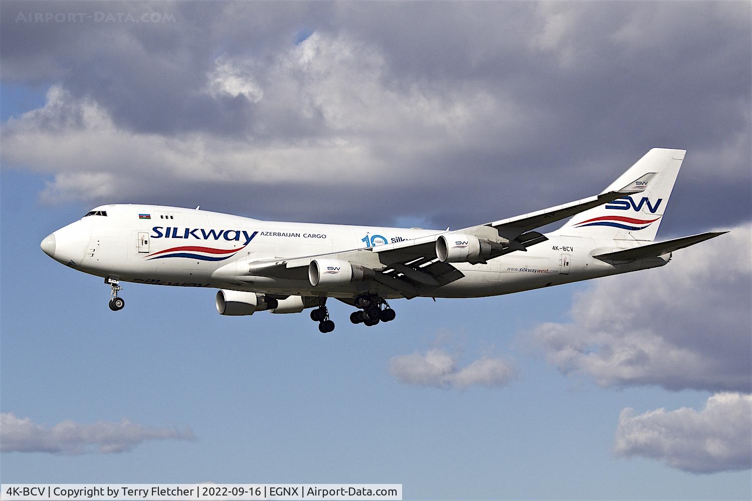 4K-BCV, 2006 Boeing 747-4H6F C/N 29902, At East Midlands