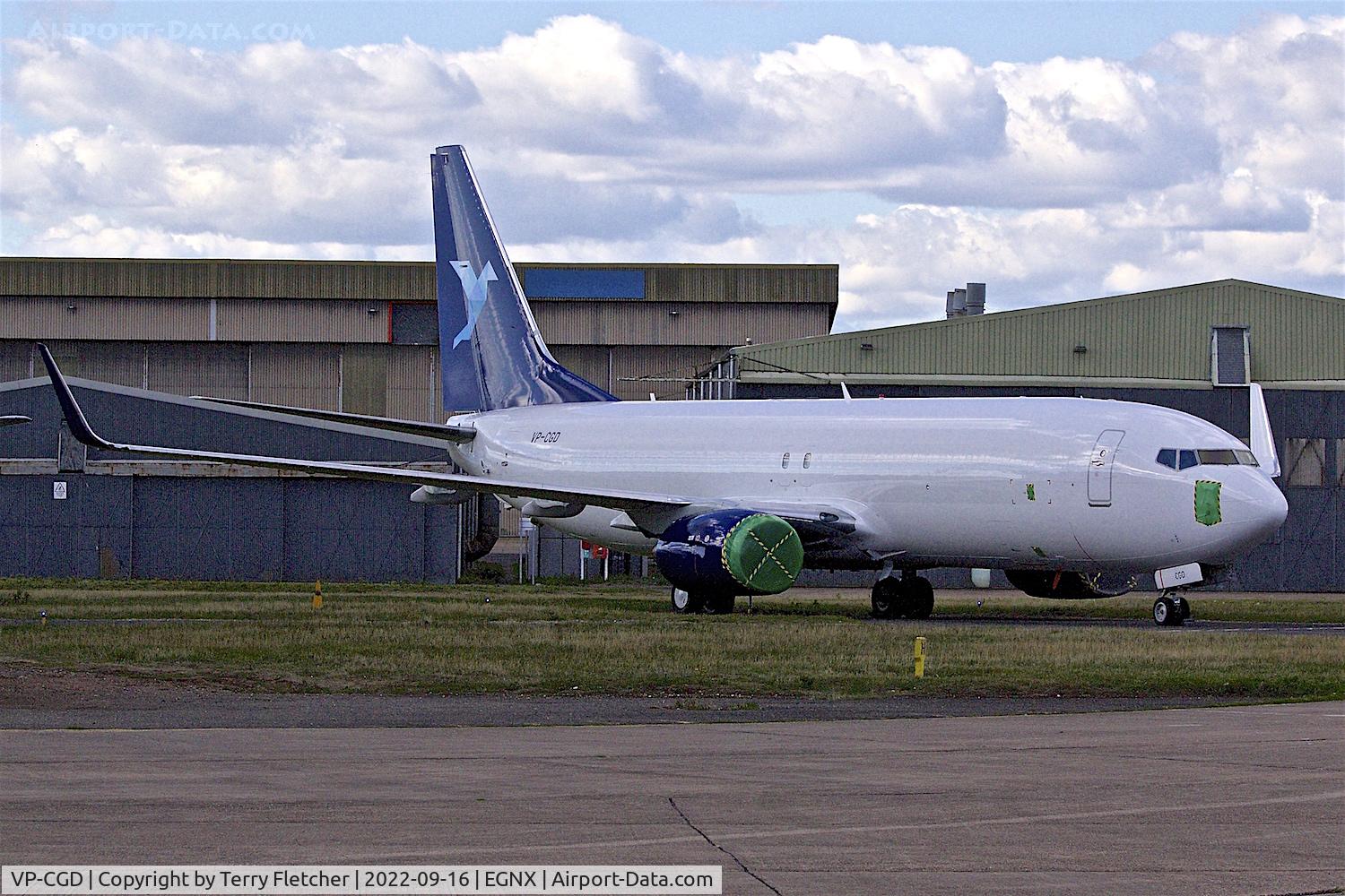 VP-CGD, 2003 Boeing 737-883 C/N 28328, At East Midlands - converted to freighter