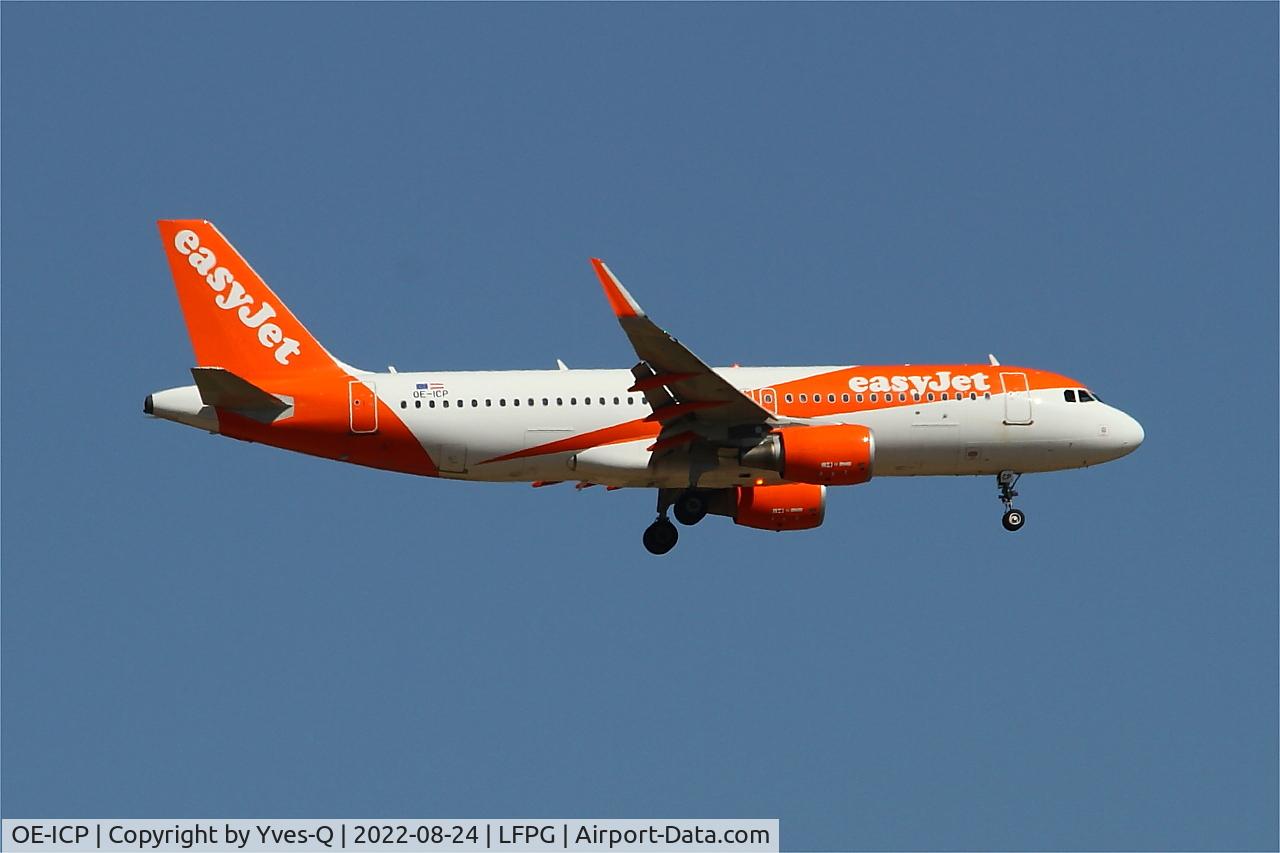 OE-ICP, 2015 Airbus A320-214 C/N 6605, Airbus A320-214, On final rwy 09L, Roissy Charles De Gaulle airport (LFPG-CDG)
