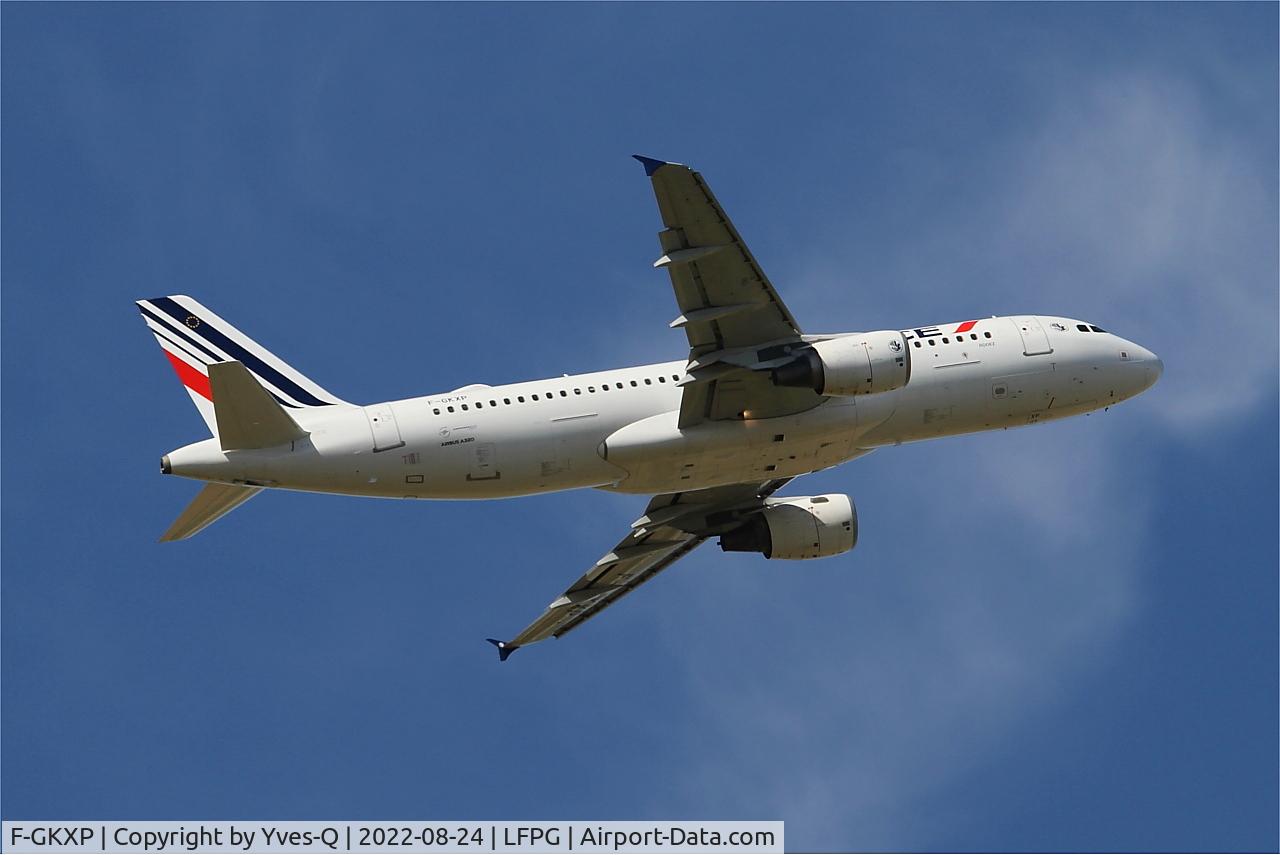 F-GKXP, 2008 Airbus A320-214 C/N 3470, Airbus A320-214, Climbing from rwy 09R, Roissy Charles De Gaulle airport (LFPG-CDG)