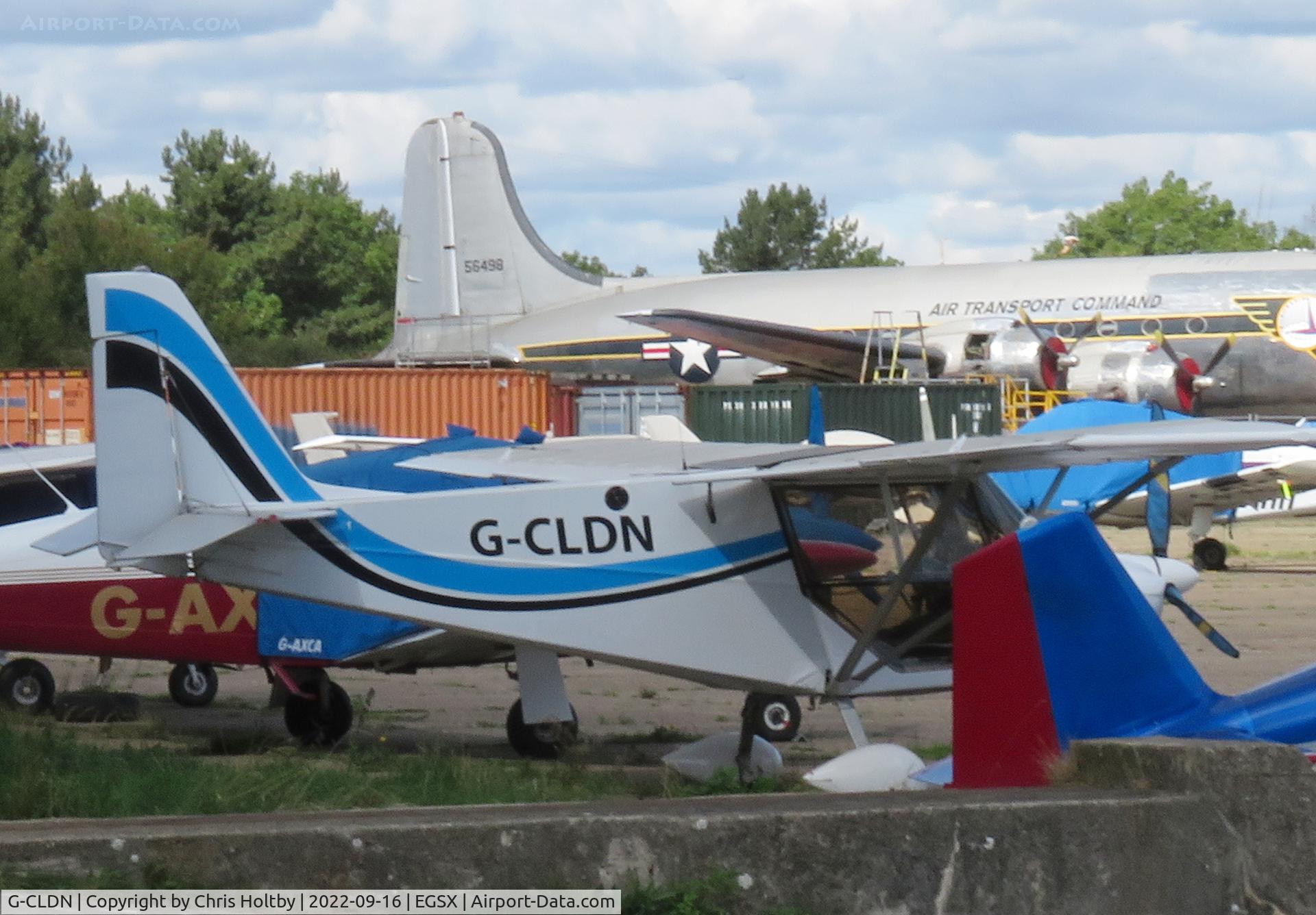 G-CLDN, 2018 Best Off Skyranger 912(1) C/N BMAA/HB/710, Parked outside hangar at North Weald, Essex