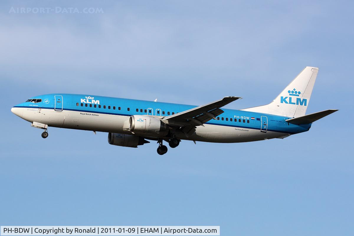 PH-BDW, 1990 Boeing 737-406 C/N 24858, at spl