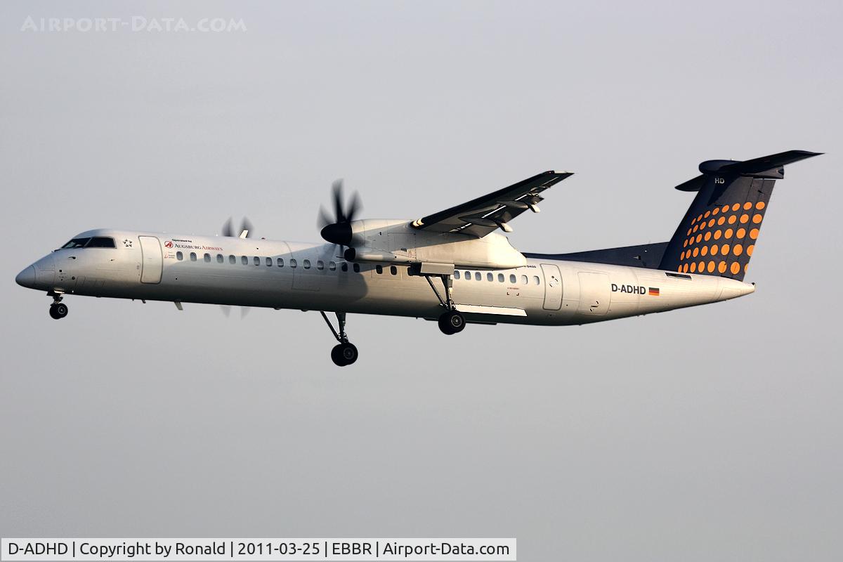 D-ADHD, 2001 De Havilland Canada DHC-8-402Q Dash 8 C/N 4056, at bru