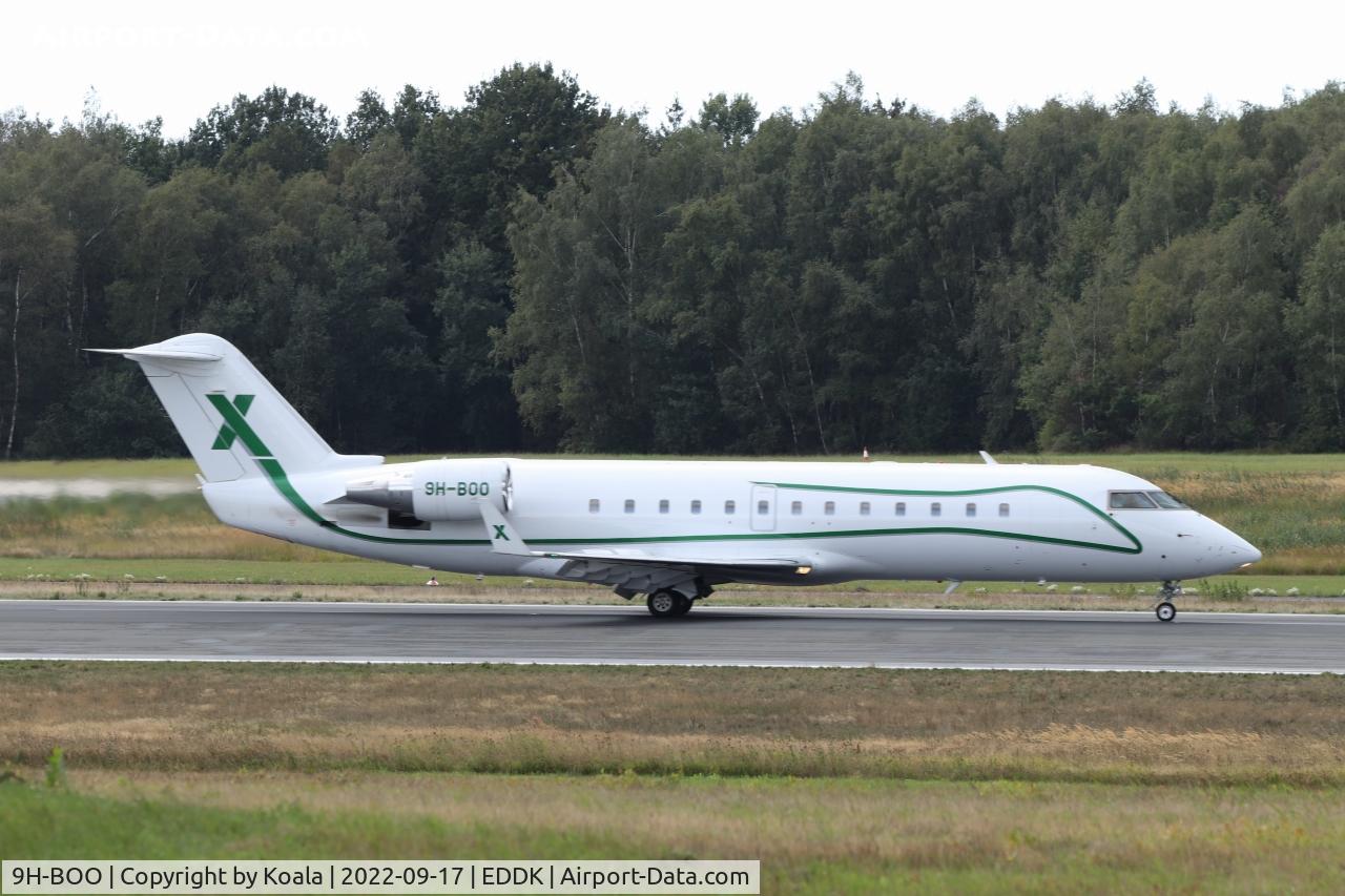 9H-BOO, 2005 Bombardier Challenger 850 (CL-600-2B19) C/N 8051, Arrival from Zurich, Runway 32R.