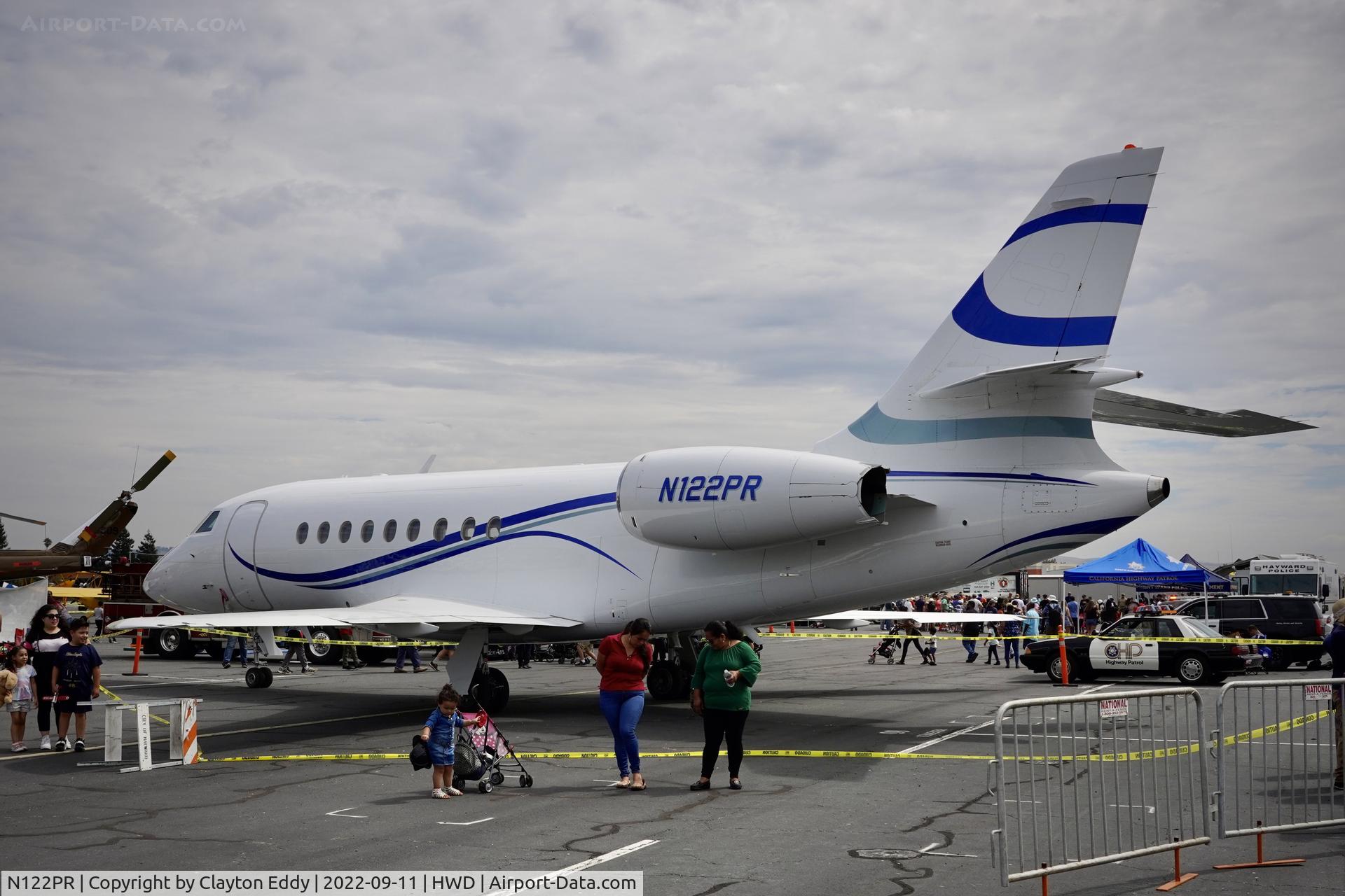 N122PR, 1998 Dassault Falcon 2000 C/N 57, Hayward airport open house California 2022
