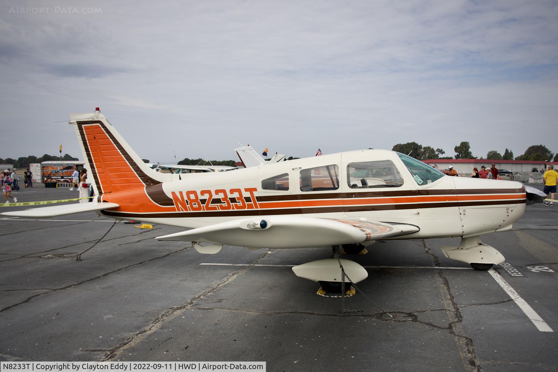 N8233T, 1974 Piper PA-28-151 C/N 28-7515128, Hayward airport open house in California 2022.