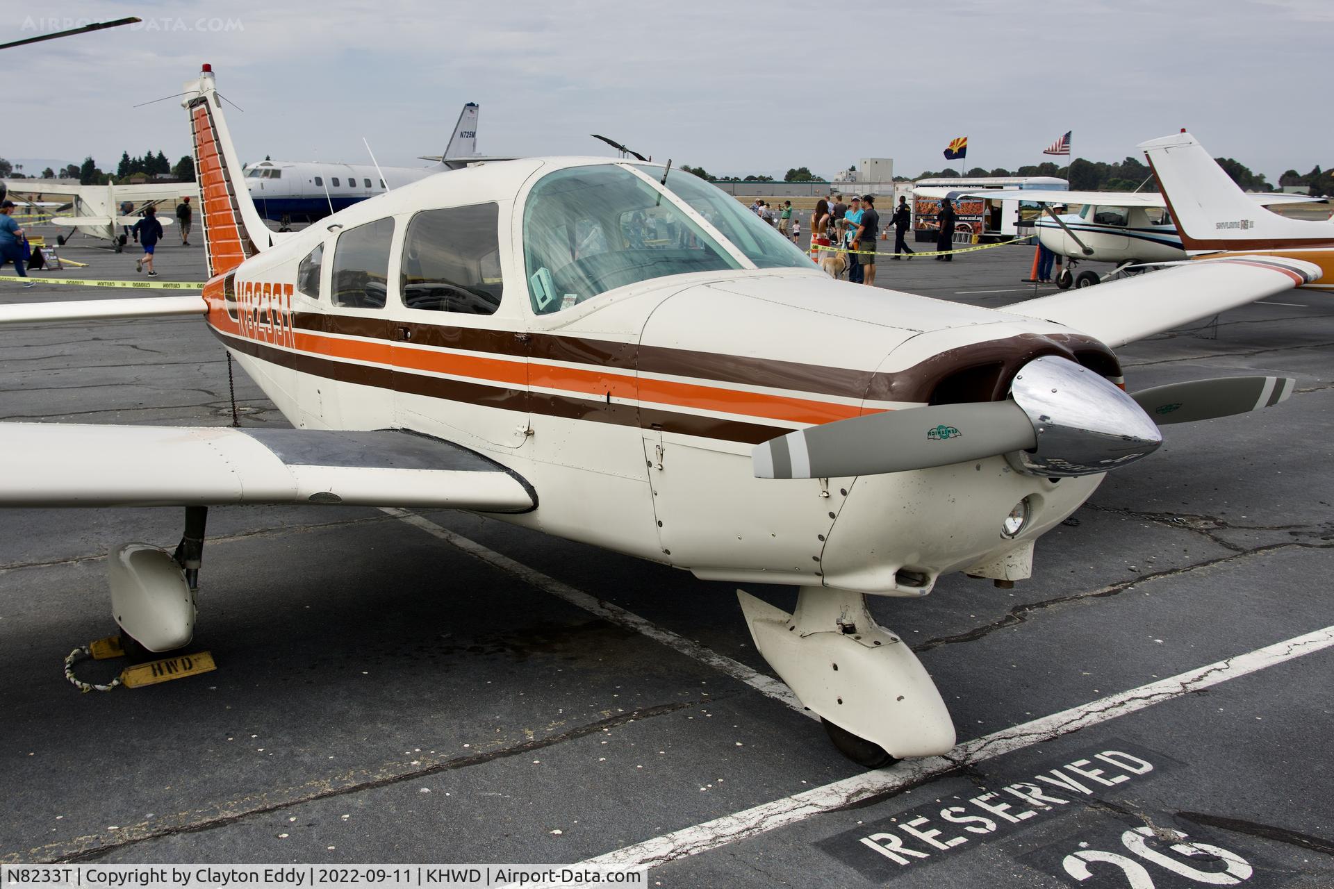 N8233T, 1974 Piper PA-28-151 C/N 28-7515128, Hayward airport open house in California 2022.