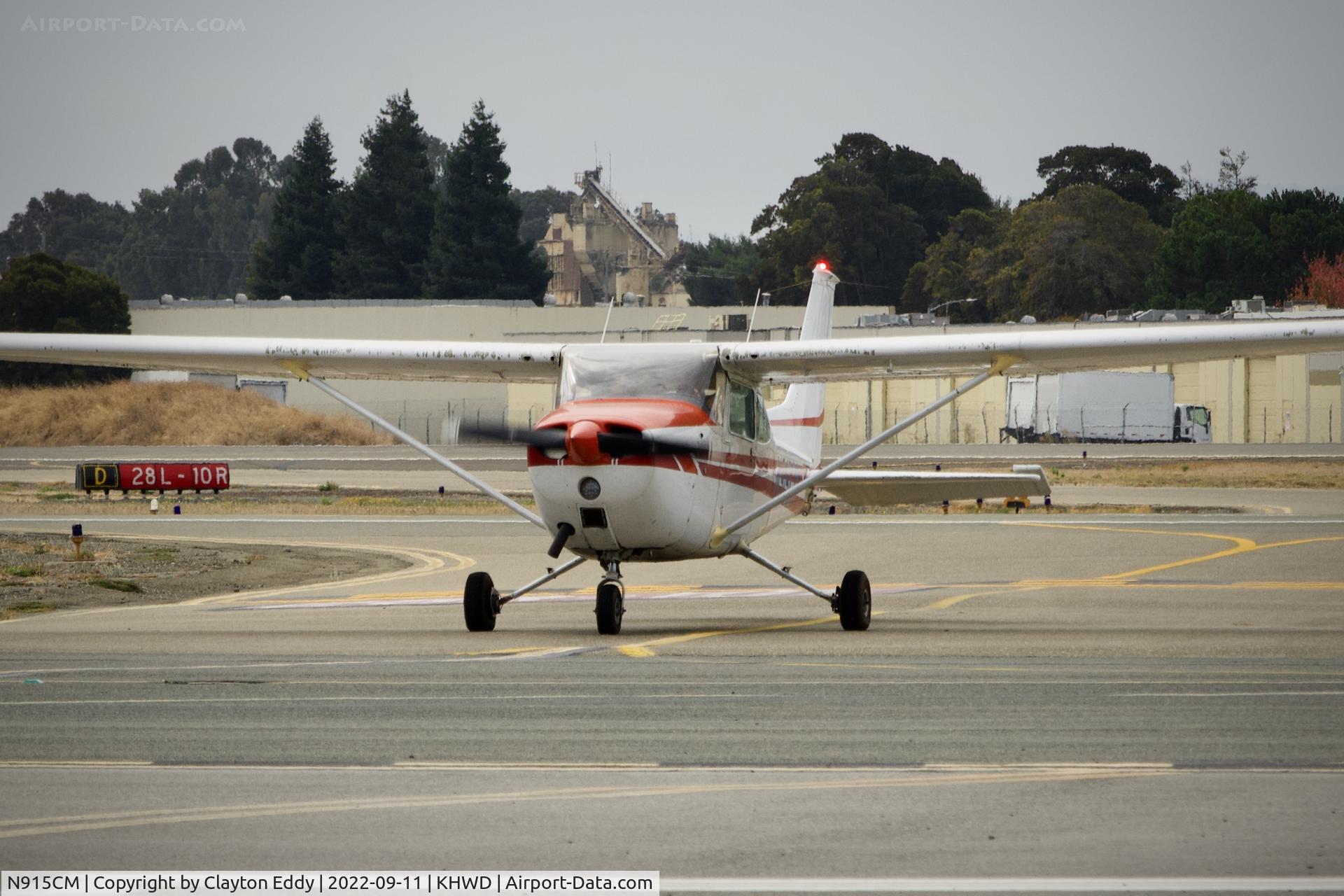 N915CM, 1972 Cessna 172M C/N 17261229, Hayward airport in California 2022.