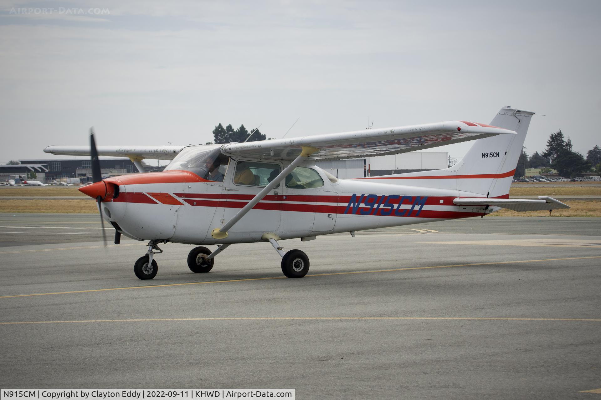 N915CM, 1972 Cessna 172M C/N 17261229, Hayward airport in California 2022.