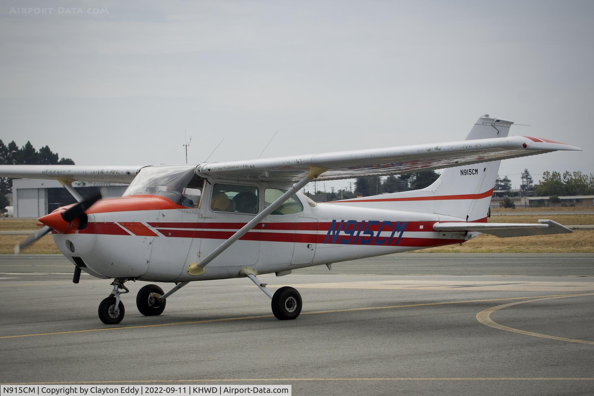 N915CM, 1972 Cessna 172M C/N 17261229, Hayward airport in California 2022.