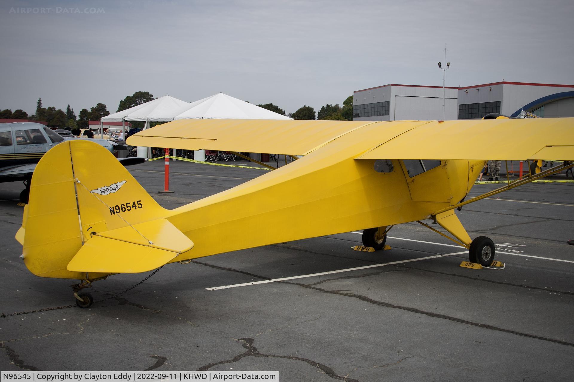 N96545, 1946 Taylorcraft BC12-D C/N 8845, Hayward airport open house. California 2022.