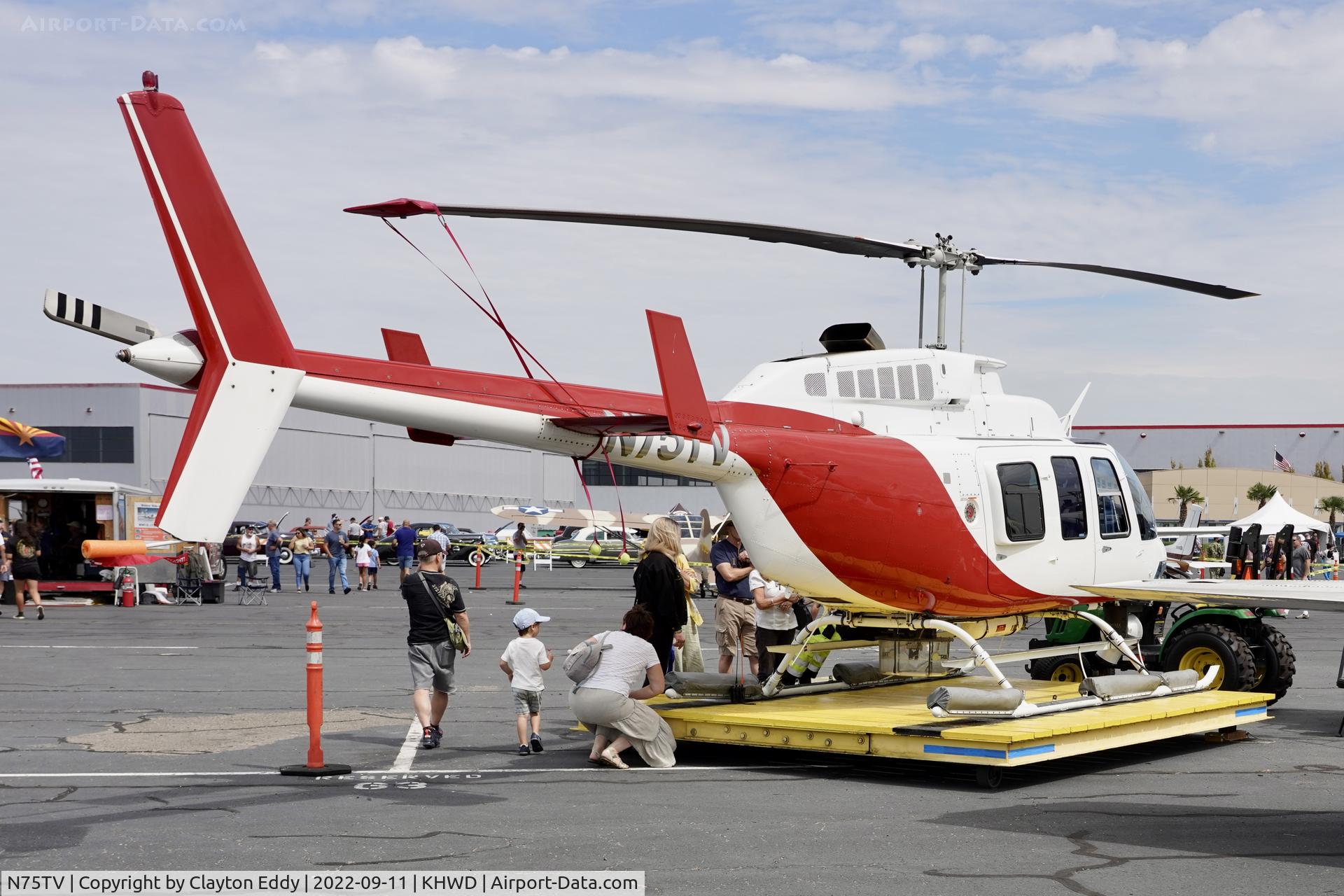 N75TV, 1994 Bell 206L-4 LongRanger IV LongRanger C/N 52095, Hayward airport open house. California 2022.