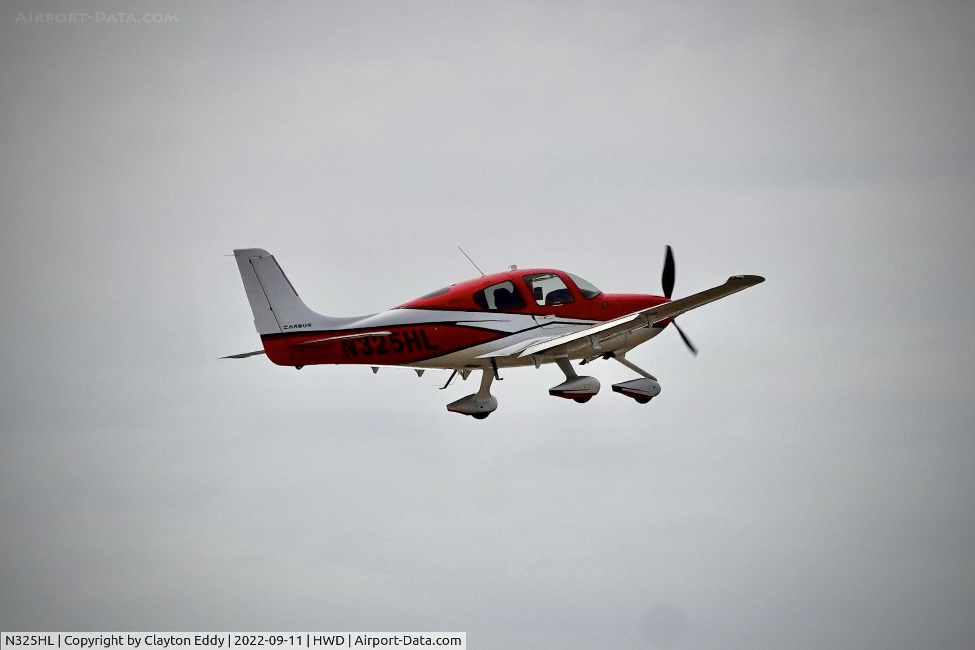 N325HL, 2016 Cirrus SR22T C/N 1327, Hayward airport California 2022.