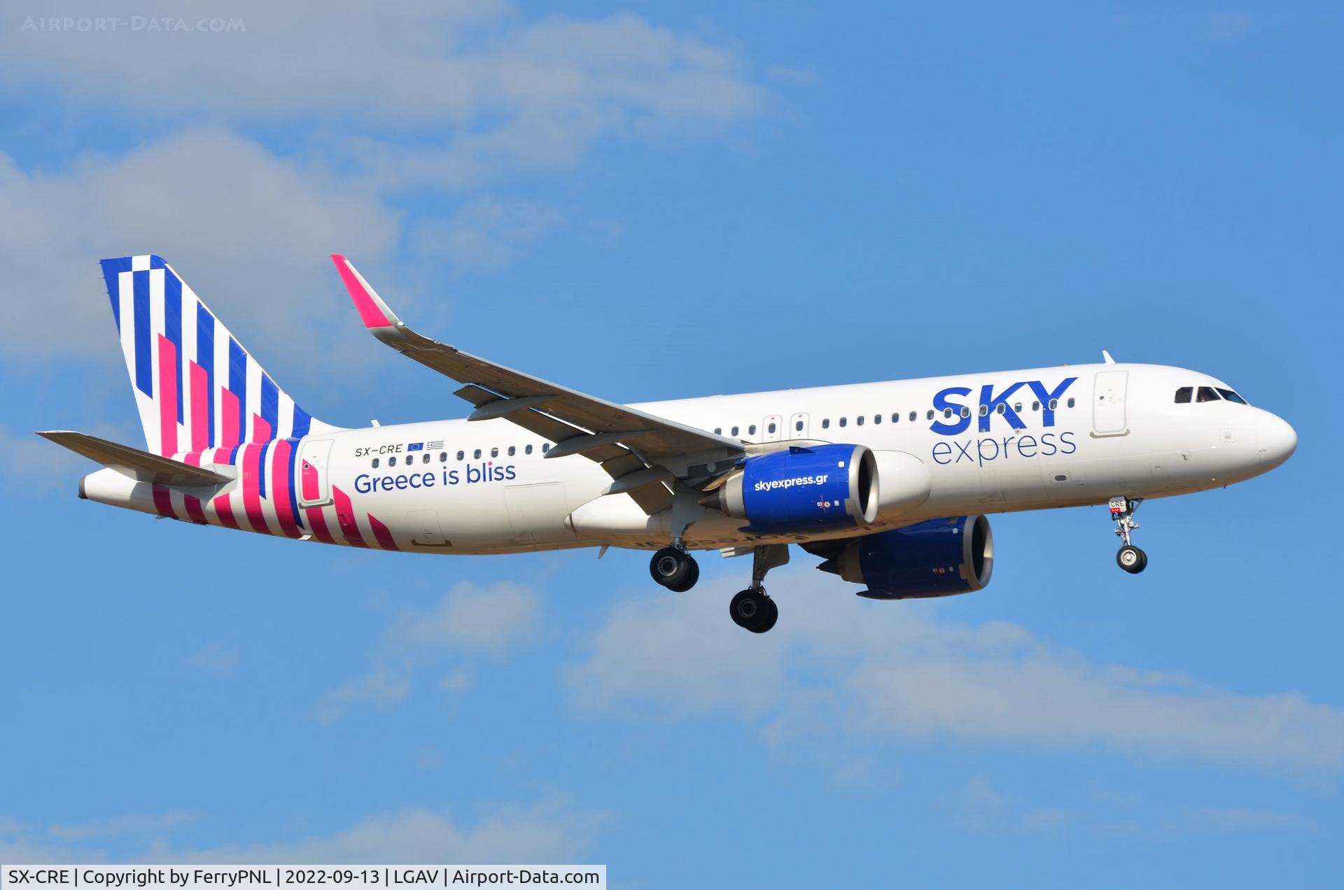 SX-CRE, 2021 Airbus A320-251N C/N 10302, Landing A320N of Sky Express