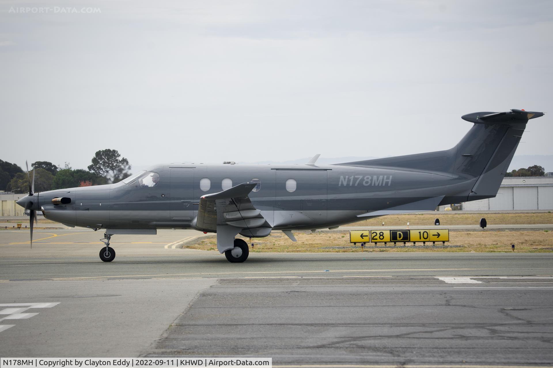 N178MH, 2008 Pilatus PC-12/47 C/N 875, Hayward Airport in California 2022.