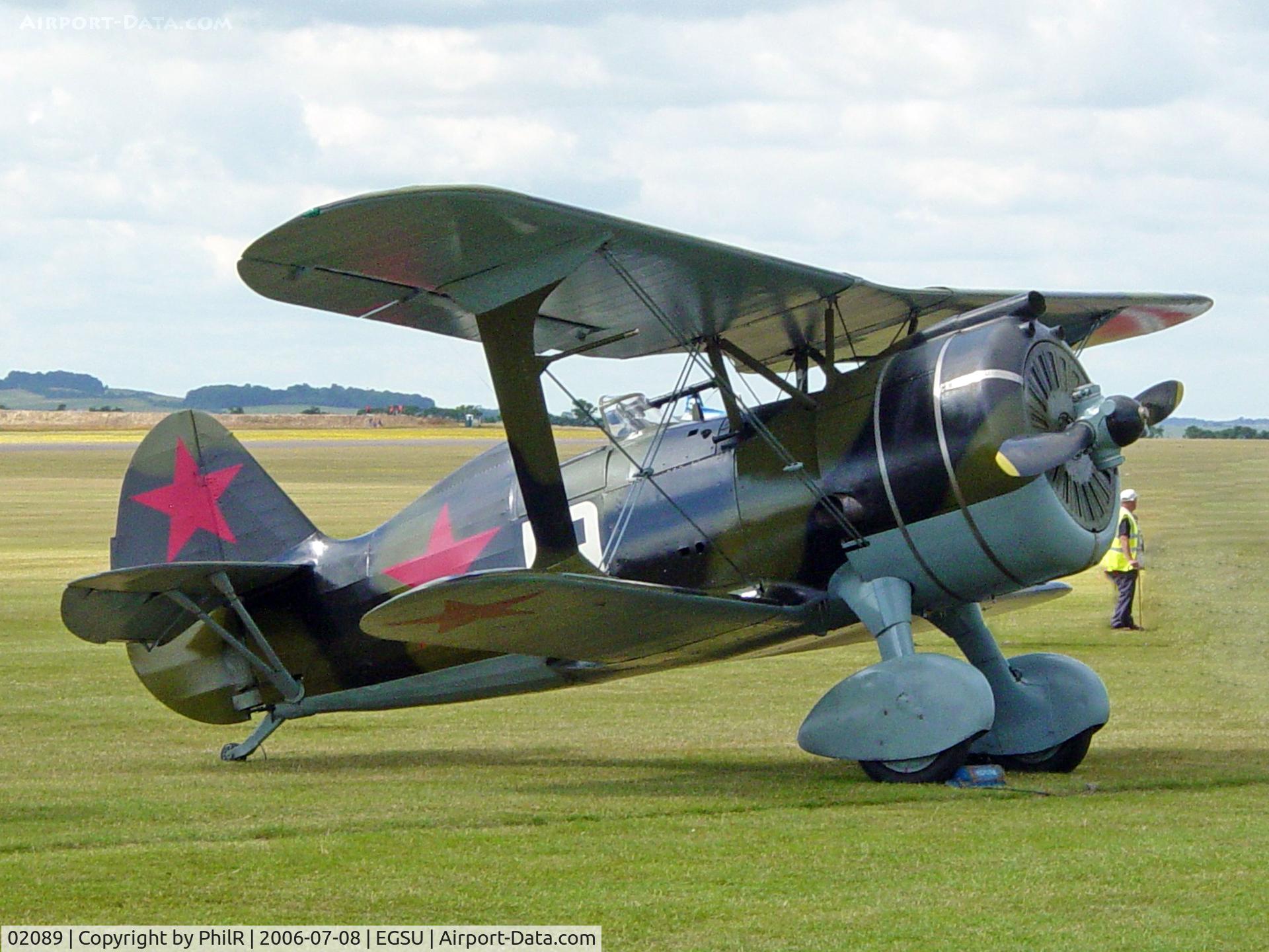 02089, Polikarpov I-15bis Replica C/N Not found 02089, '19' Polikapov  I-15bis Chaika Replica Flying Legends Duxford