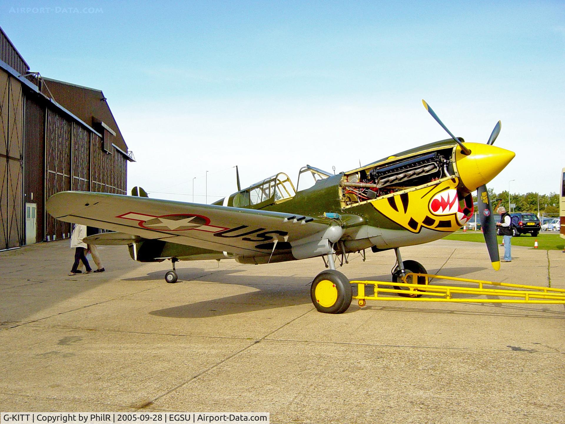 G-KITT, 1943 Curtiss P-40M Warhawk C/N 27490, G-KITT (43-5802) 1943 Curtiss P-40M Warhawk '49' Duxford