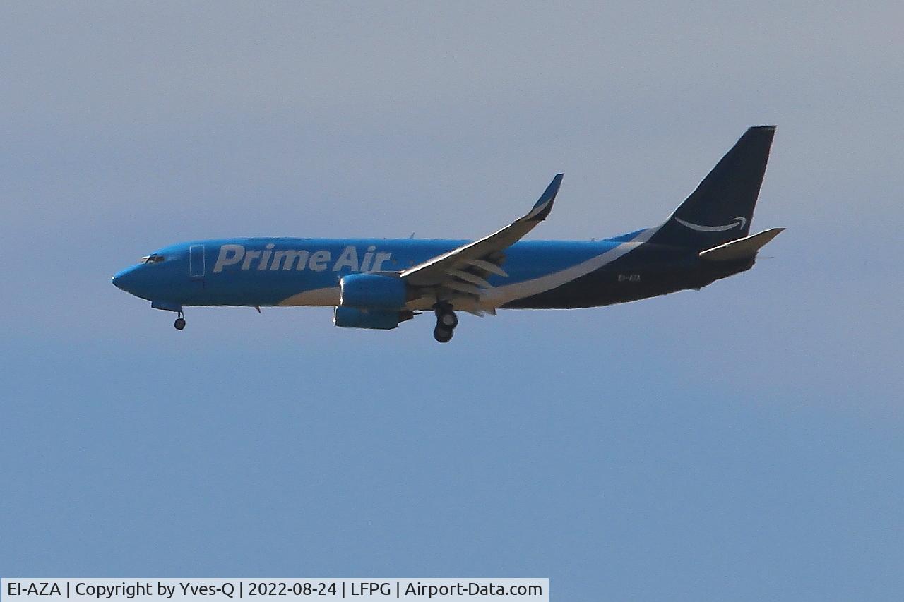 EI-AZA, 2001 Boeing 737-86N C/N 28655, Boeing 737-86N, On final rwy 08R, Roissy Charles De Gaulle airport (LFPG-CDG)