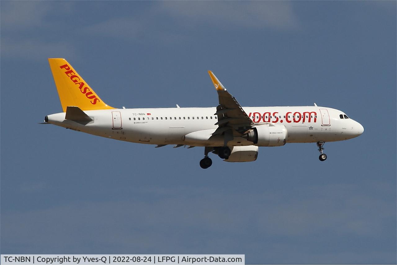 TC-NBN, 2017 Airbus A320-251N C/N 8020, Airbus A320-251N, On final rwy 09L, Roissy Charles De Gaulle airport (LFPG-CDG)