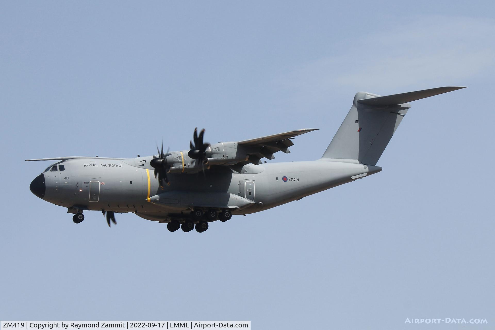 ZM419, 2018 Airbus A400M-180 Atlas C.1 C/N 077, Airbus A400M Atlas C.1 ZM419 Royal Air Force