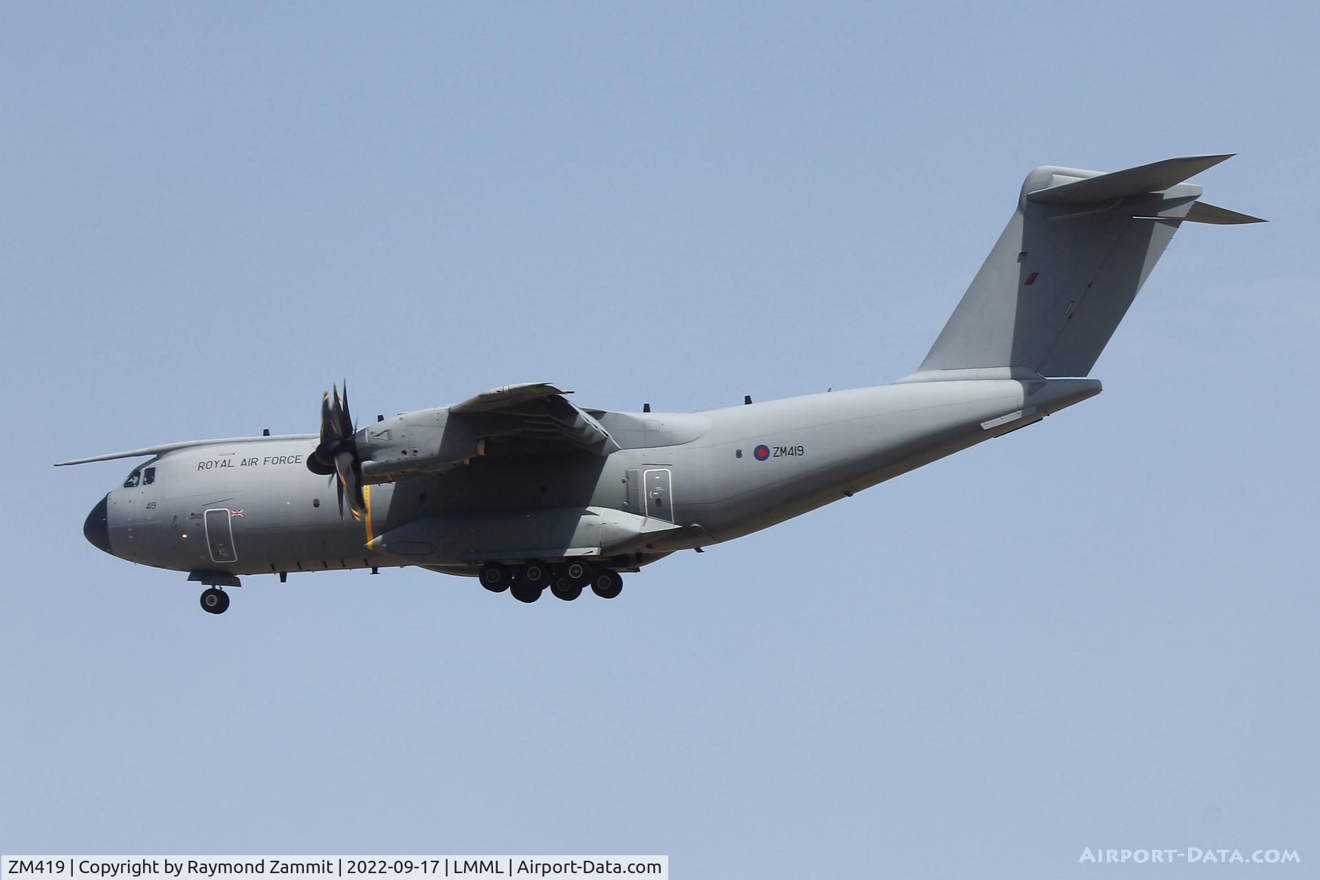 ZM419, 2018 Airbus A400M-180 Atlas C.1 C/N 077, Airbus A400M Atlas C.1 ZM419 Royal Air Force
