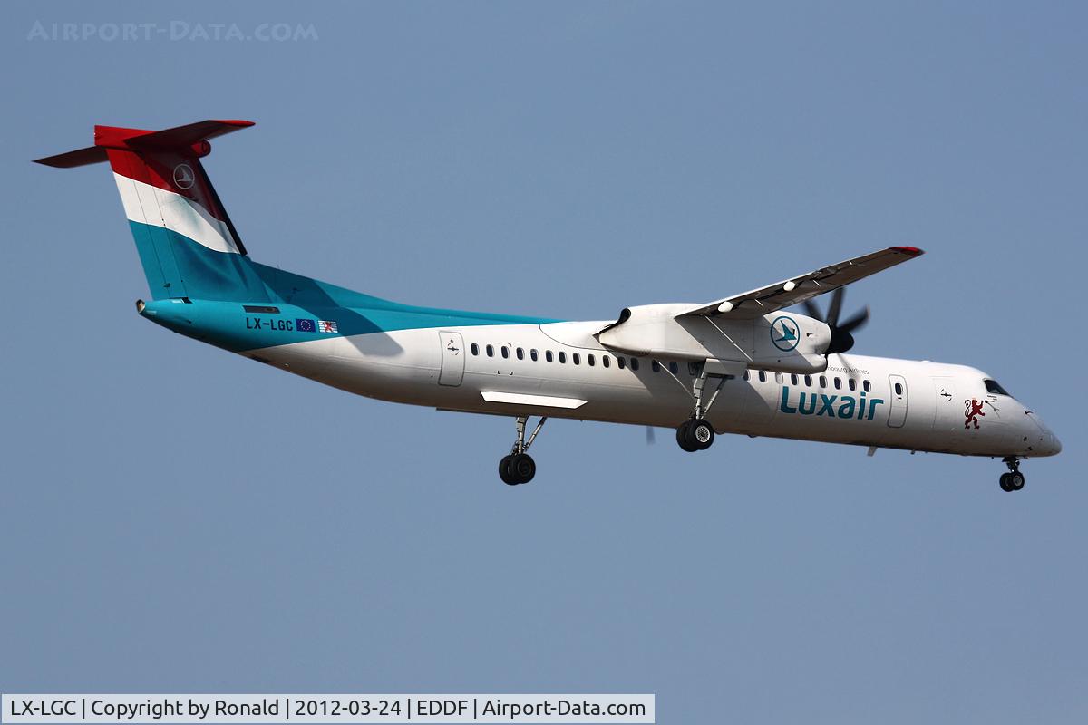 LX-LGC, 2007 De Havilland Canada DHC-8-402Q Dash 8 C/N 4162, at fra