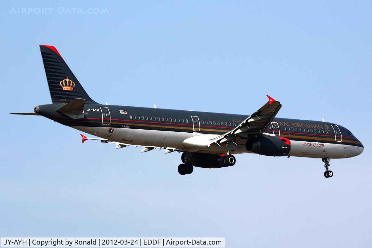 JY-AYH, 2006 Airbus A321-231 C/N 2793, at fra