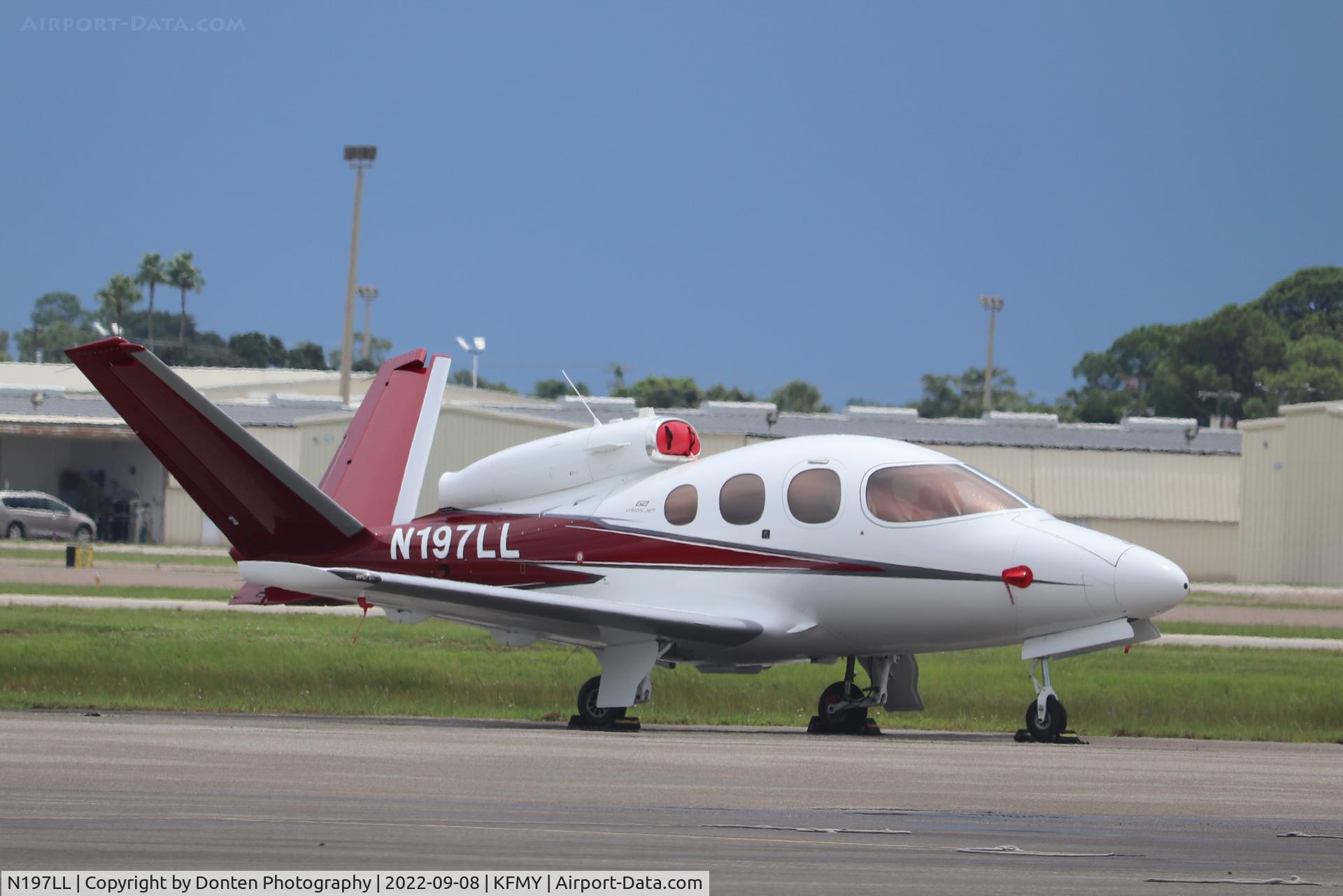 N197LL, 2020 Cirrus SF-50 Vision C/N 0197, Cirrus Vision parked on the Base Ops ramp at Page Field