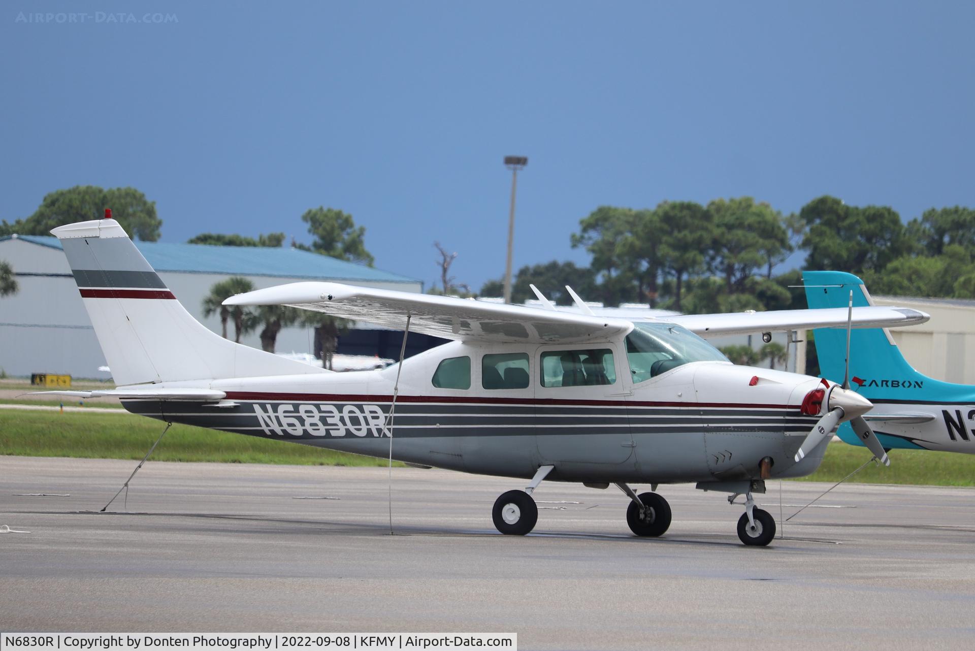 N6830R, 1966 Cessna T210G Turbo Centurion C/N T210-0230, Cessna Turbo Centurion parked on the Base Ops ramp at Page Field