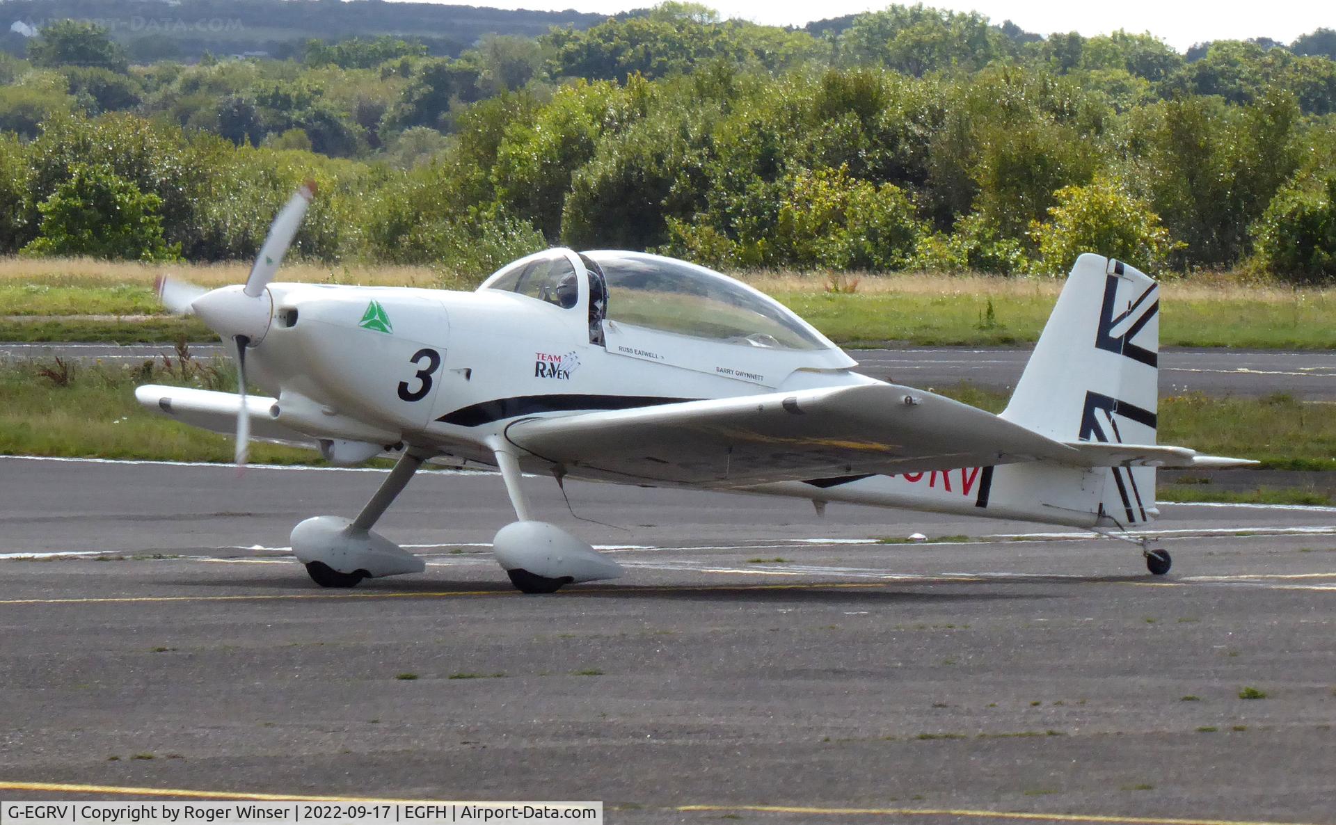 G-EGRV, 2007 Vans RV-8 C/N PFA 303-13639, Resident aircraft, Raven 3 of Team Raven.