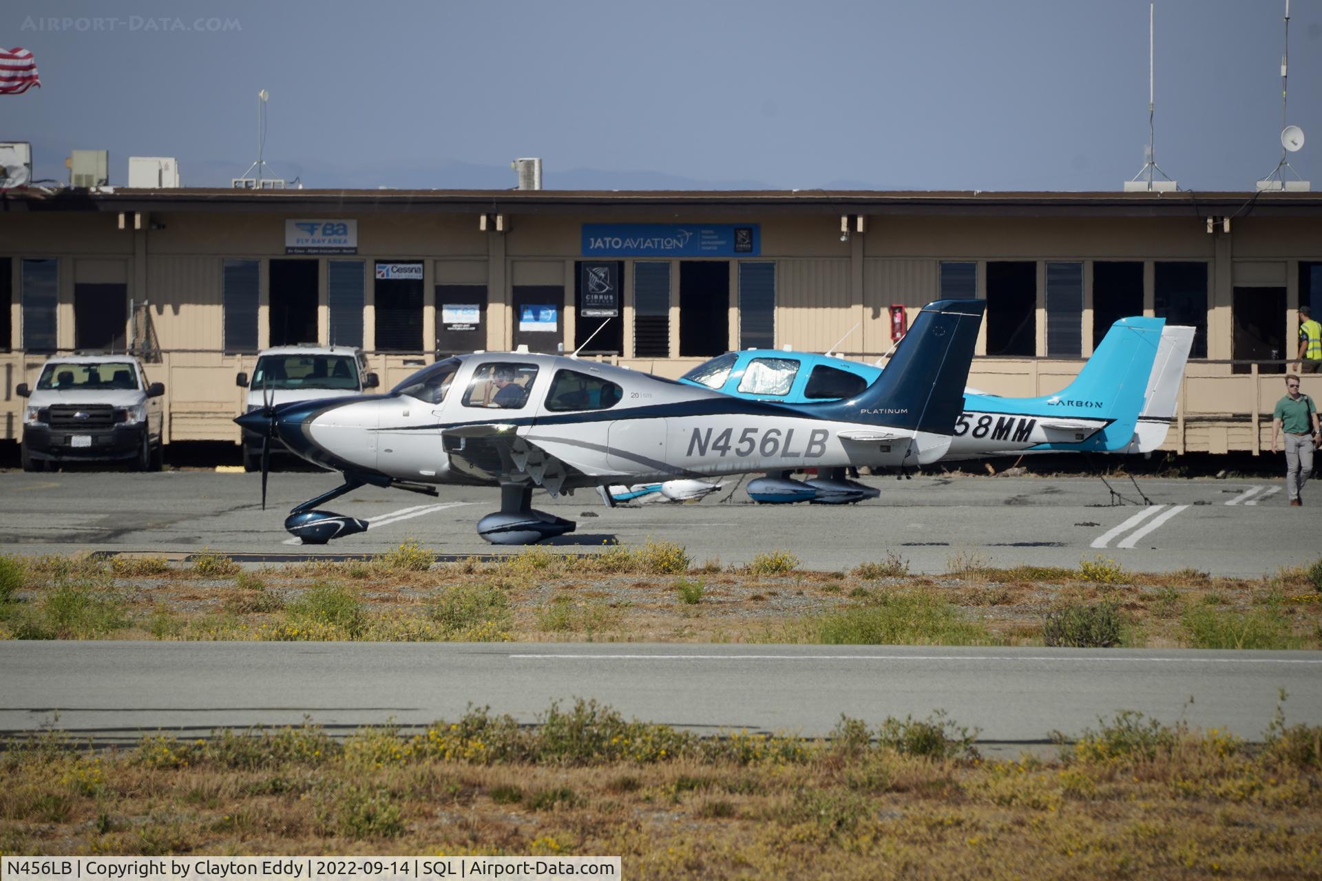 N456LB, 2014 Cirrus SR20 C/N 2256, San Carlos Airport in California 2022.