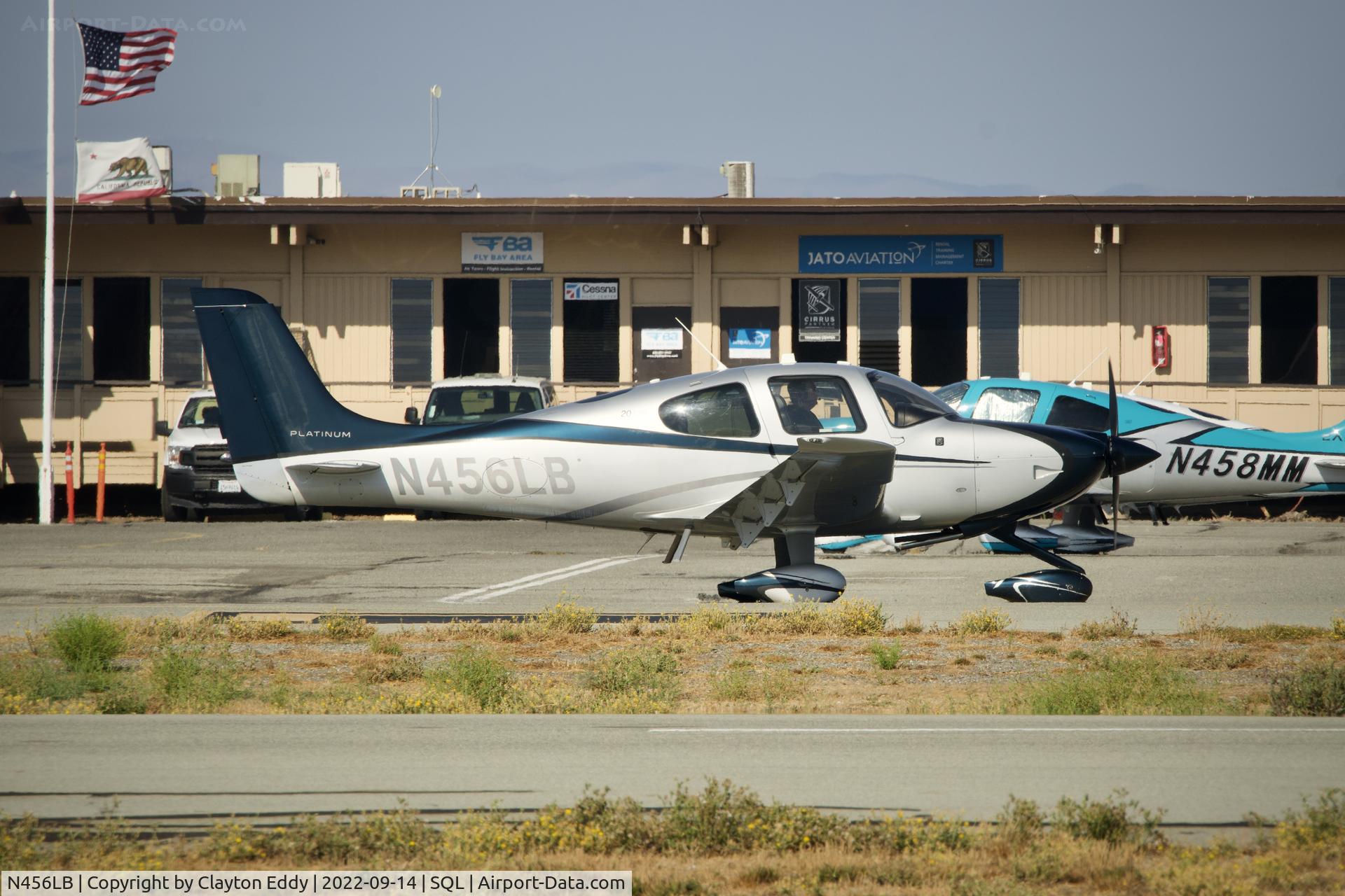 N456LB, 2014 Cirrus SR20 C/N 2256, San Carlos Airport in California 2022.