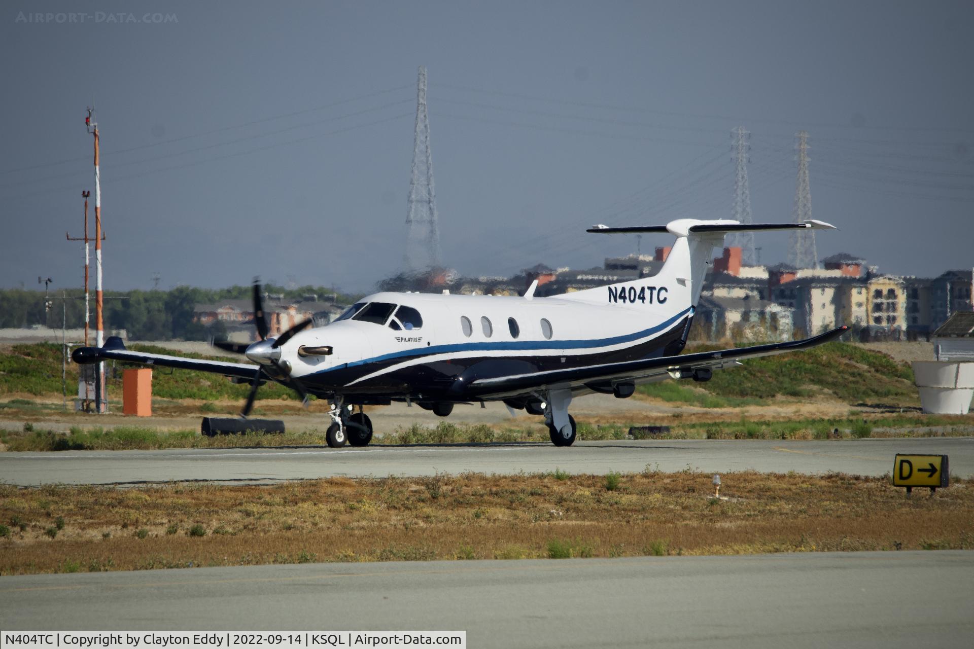 N404TC, 2017 Pilatus PC-12/47E C/N 1743, San Carlos Airport in California 2022.