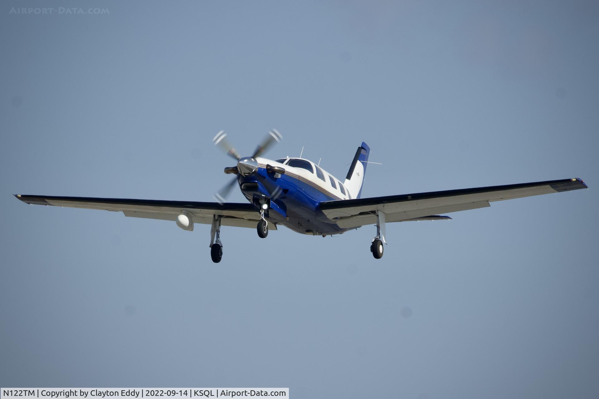 N122TM, 1998 Piper PA-46-350P Malibu Mirage C/N 4636161, San Carlos Airport in California 2022.