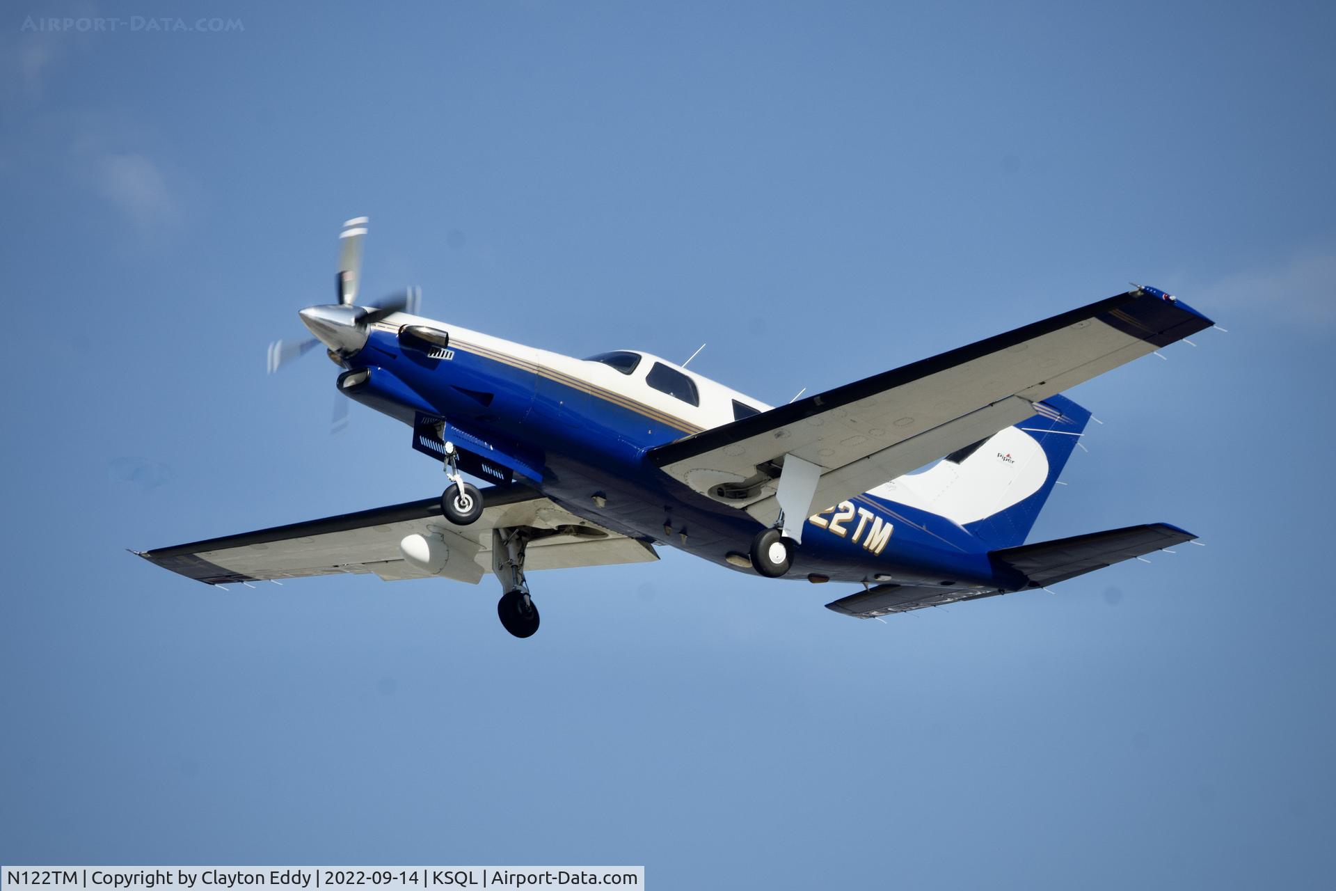 N122TM, 1998 Piper PA-46-350P Malibu Mirage C/N 4636161, San Carlos Airport in California 2022.
