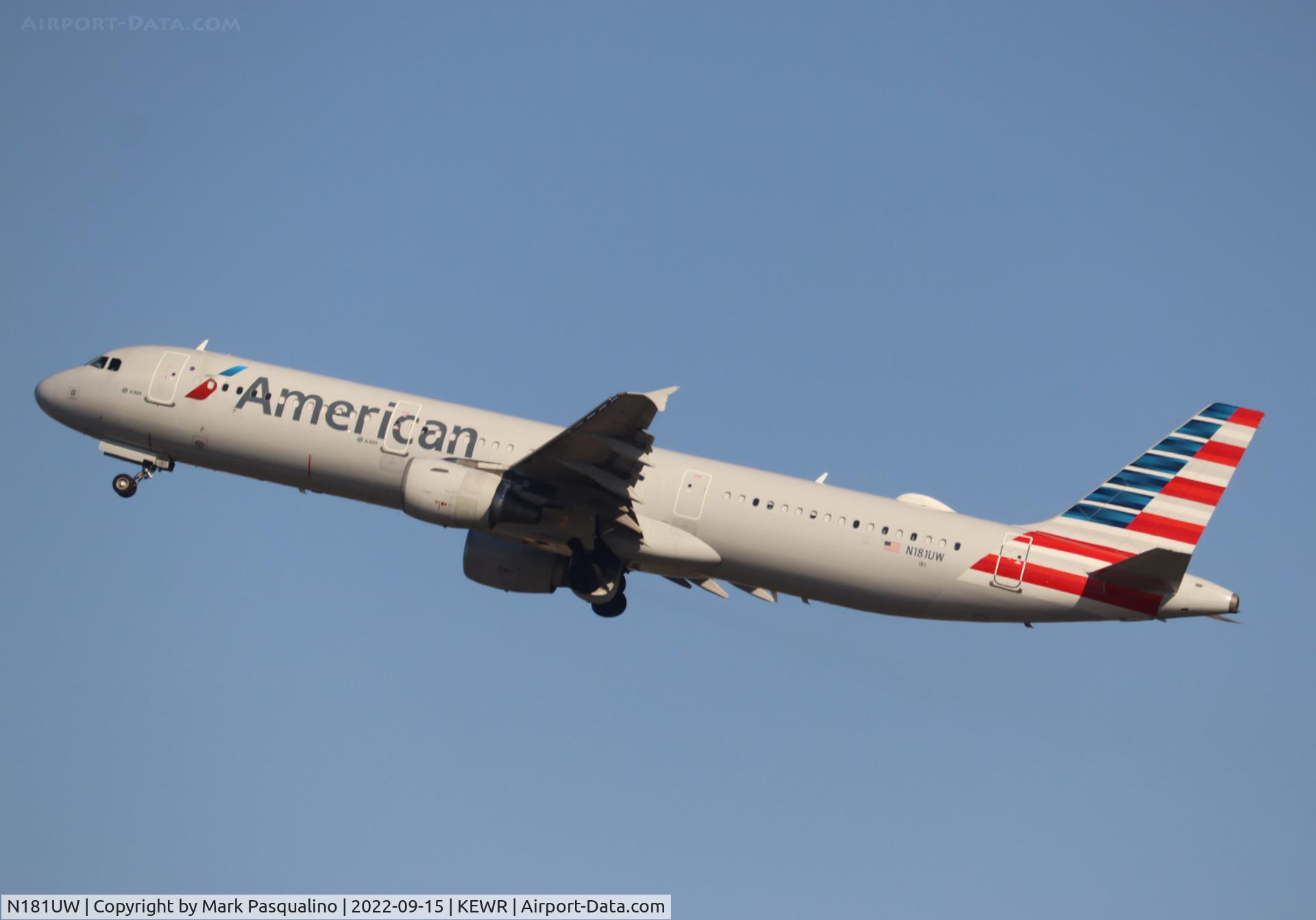 N181UW, 2001 Airbus A321-211 C/N 1531, Airbus A321-211