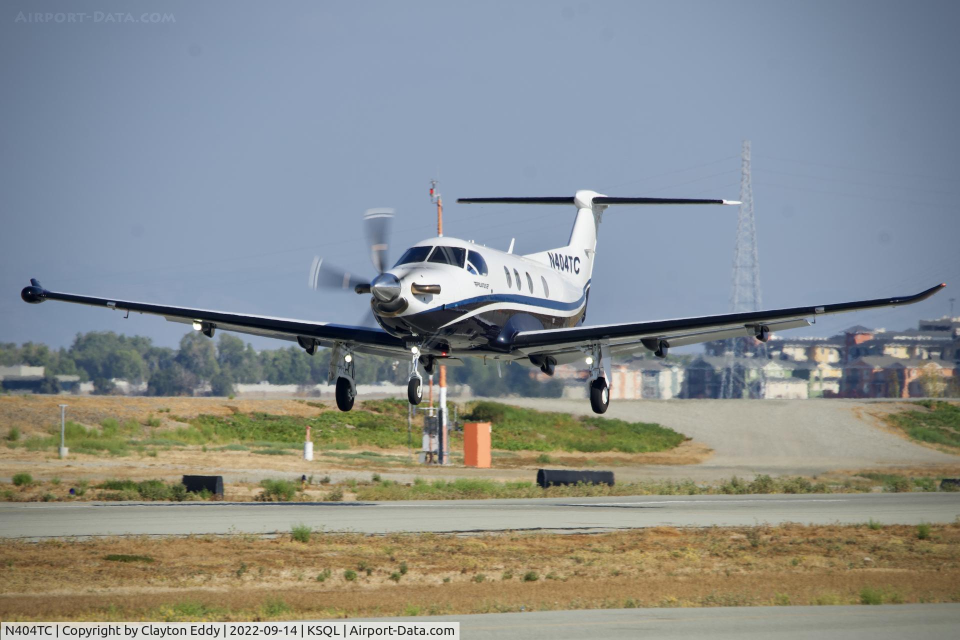 N404TC, 2017 Pilatus PC-12/47E C/N 1743, San Carlos Airport in California 2022.