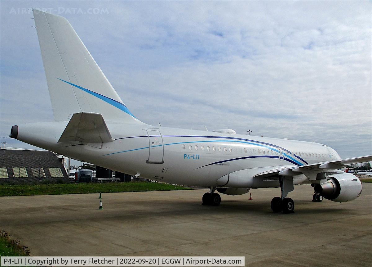 P4-LTI, 2008 Airbus ACJ319 (A319-115/CJ) C/N 3632, At Luton