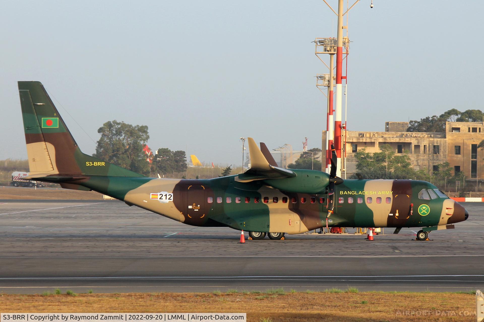 S3-BRR, 2022 CASA 295W C/N 212, CASA-295W S3-BRR Bangladesh Army on delivery flight.